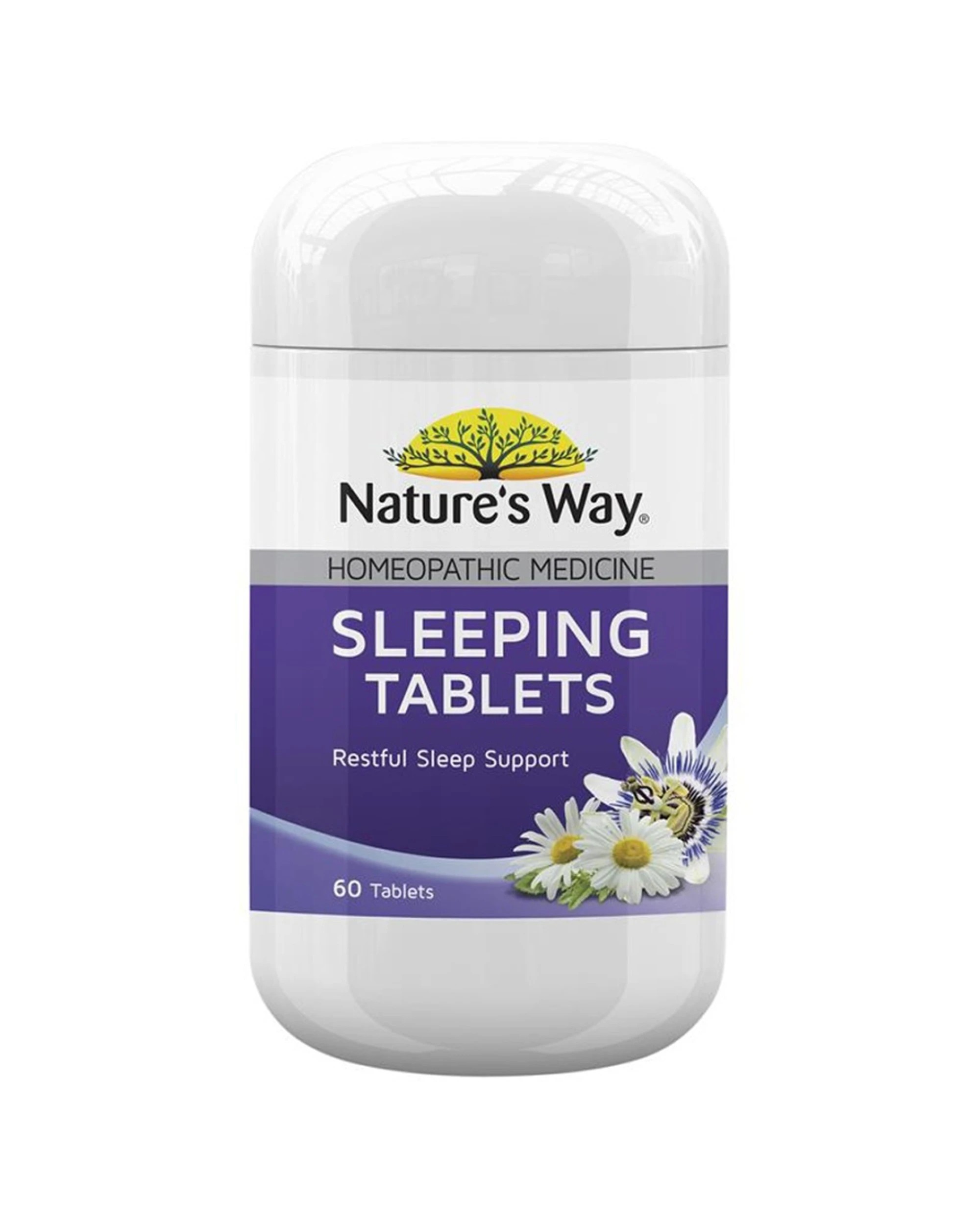 1 Nature's Way 60pc Sleeping Tablets Homeopathic For Restful Sleep Support, 1 of 1