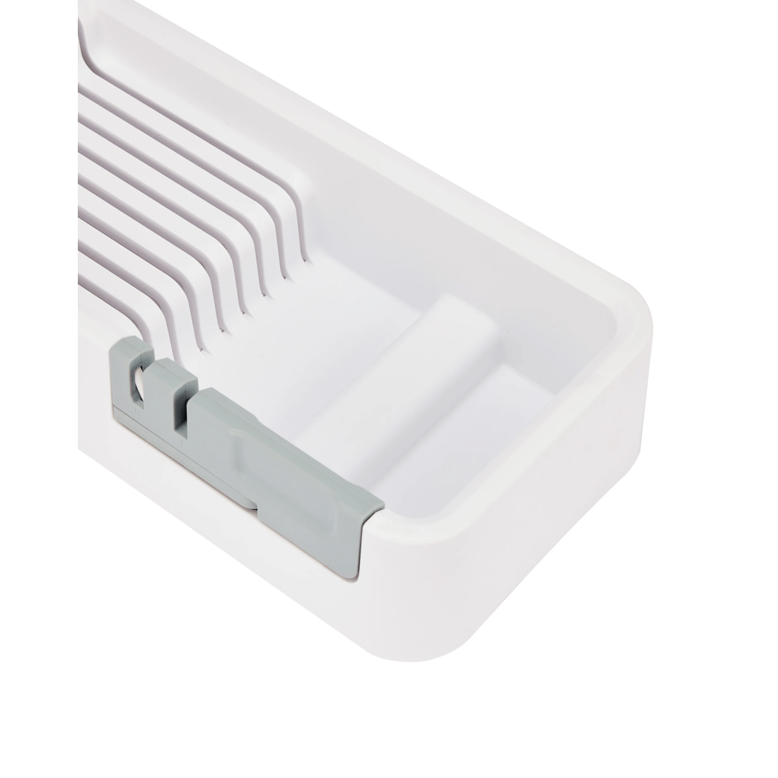 5 In Drawer 9 Knife Organiser - White and Grey, 5 of 10