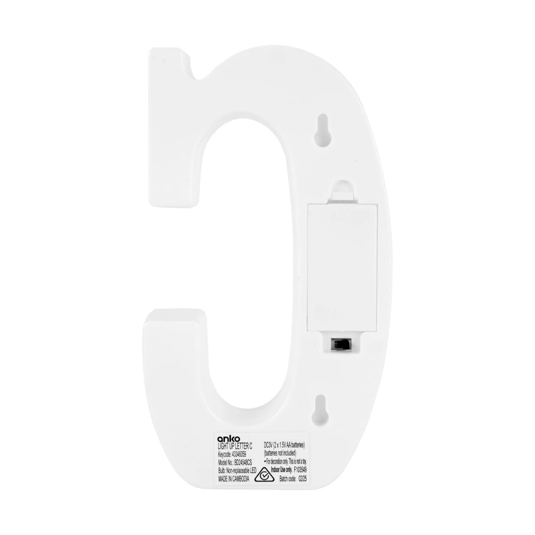 3 Light Up Letter - C, 3 of 5