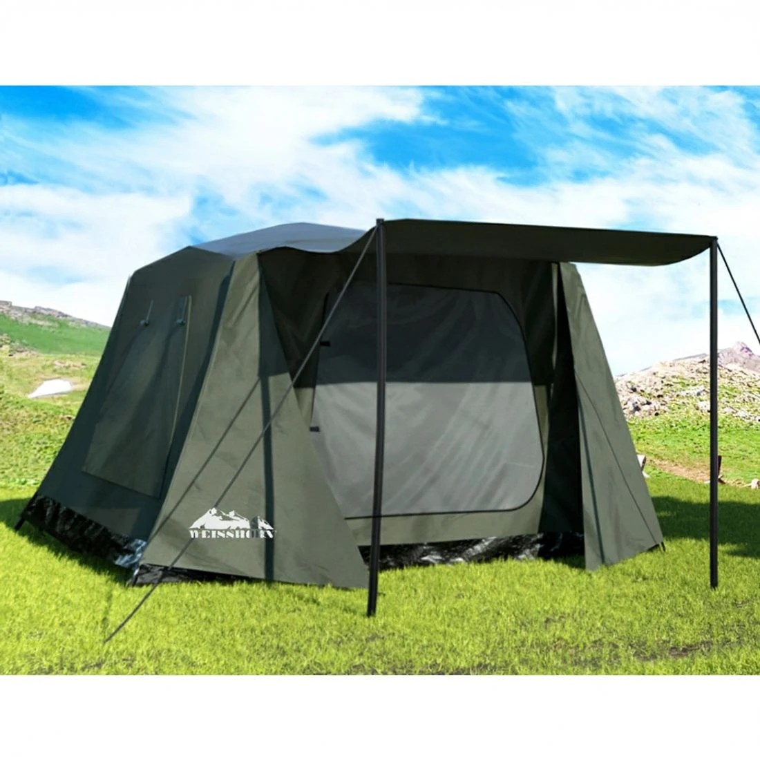 4 Weisshorn Instant Up Camping Tent 2-3 Person Outdoor Hiking Family Tents Shelter - Green, 4 of 6