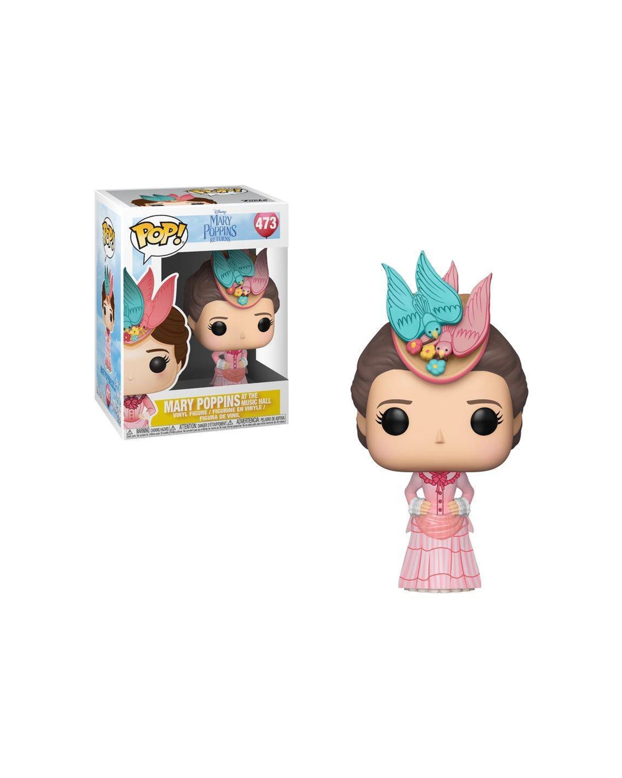 1 Pop! Mary Poppins Returns Mary Poppins at Music Hall Vinyl Figurine Toy 10cm - Multi, 1 of 1