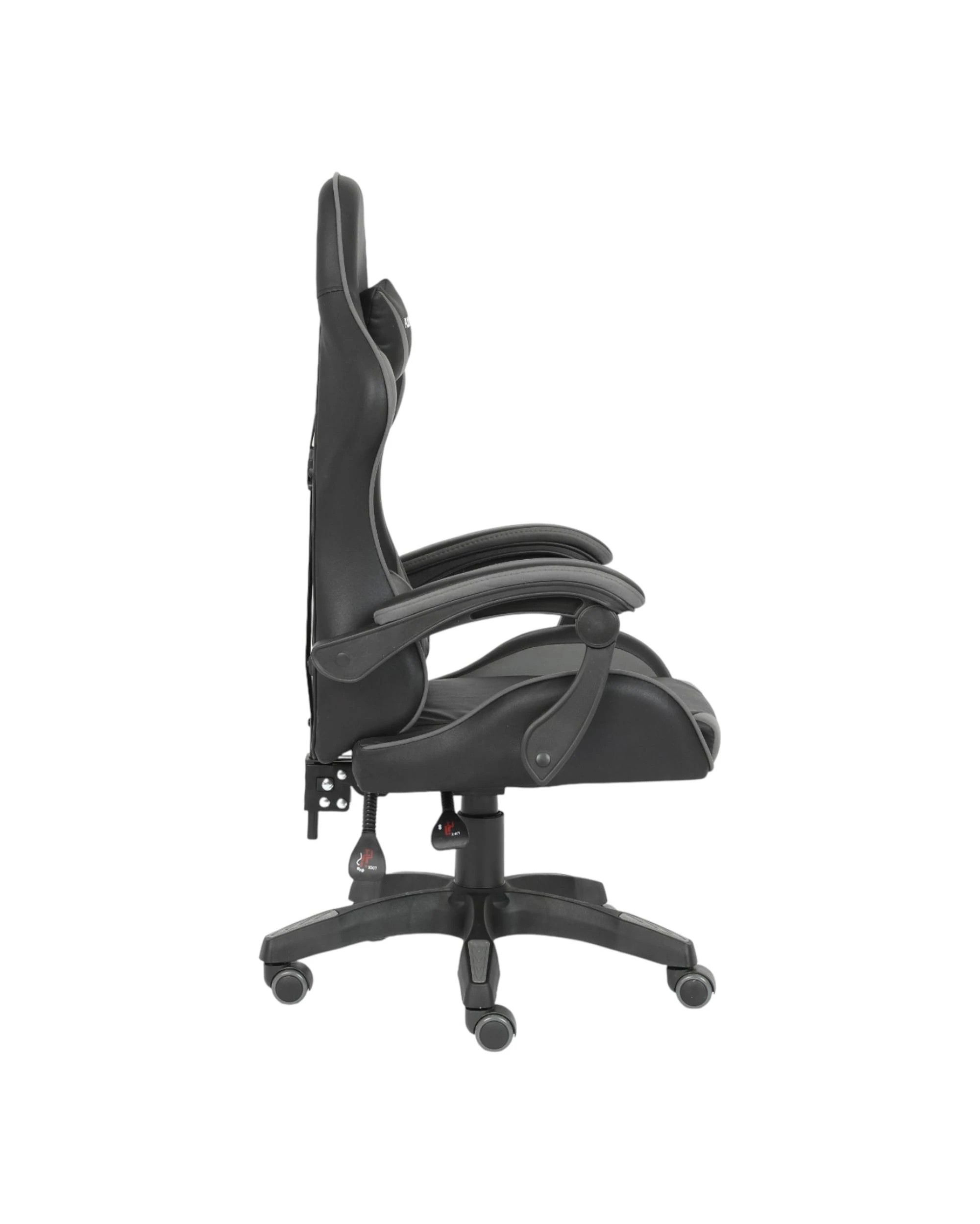 2 Playmax Fabric Gaming Chair - Grey and Black - Multi, 2 of 10