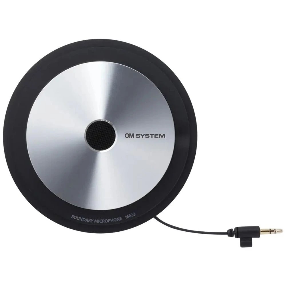 1 OM SYSTEM ME33 Boundary Mic Silver and Black, 1 of 2
