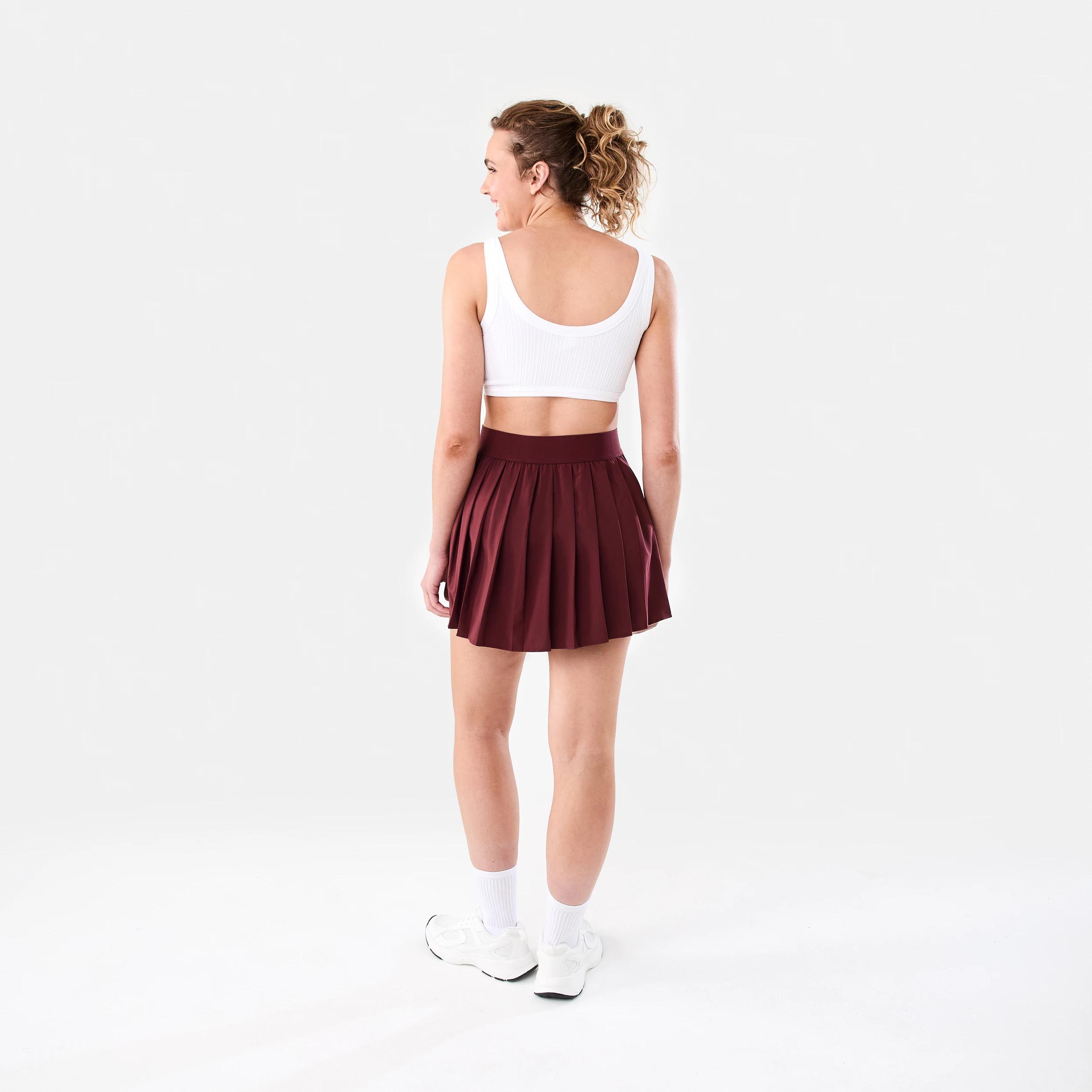 4 Active Womens Seamfree Rib Crop Top White, 4 of 8