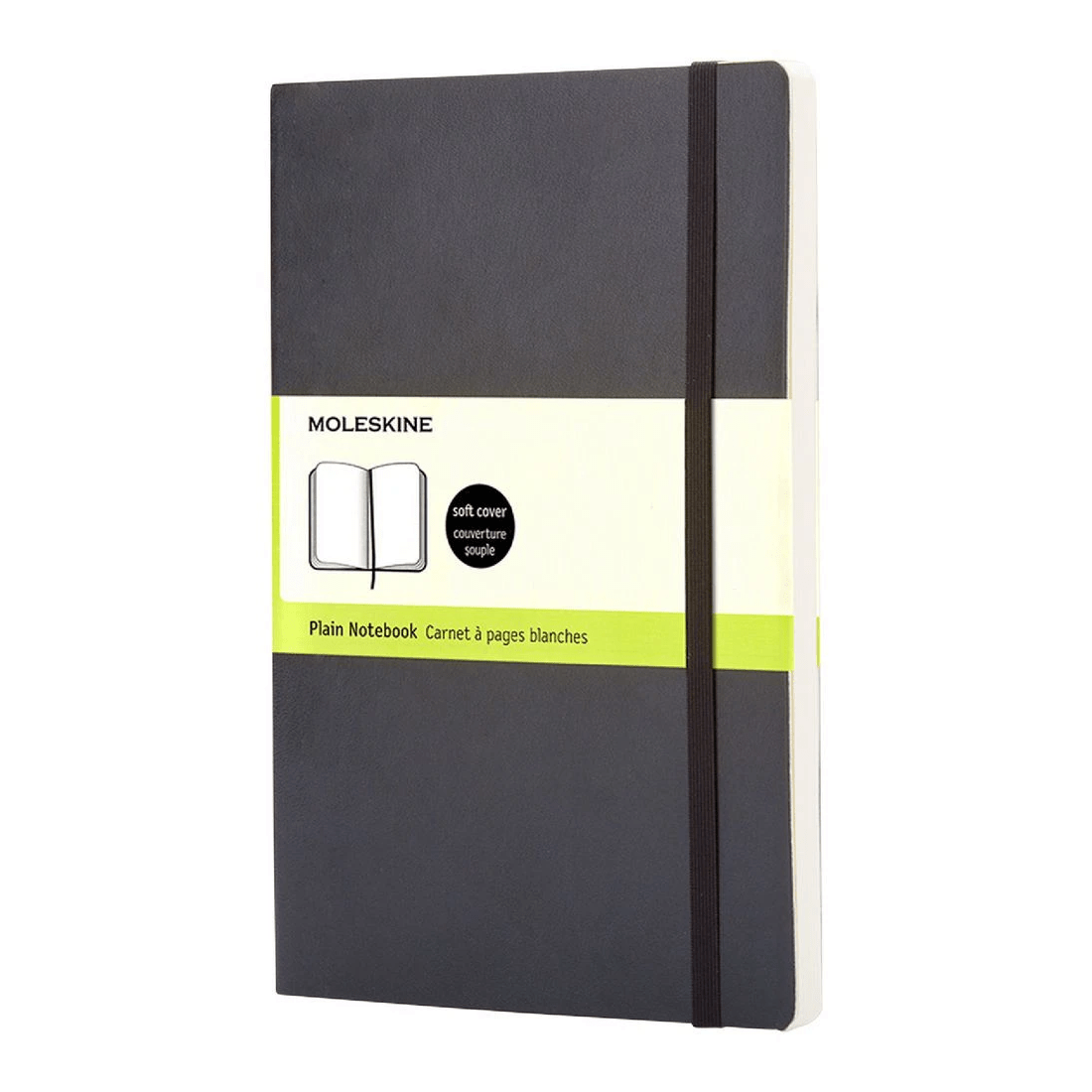 2 Moleskine Classic Soft Cover Plain Large Notebook Black, 2 of 3