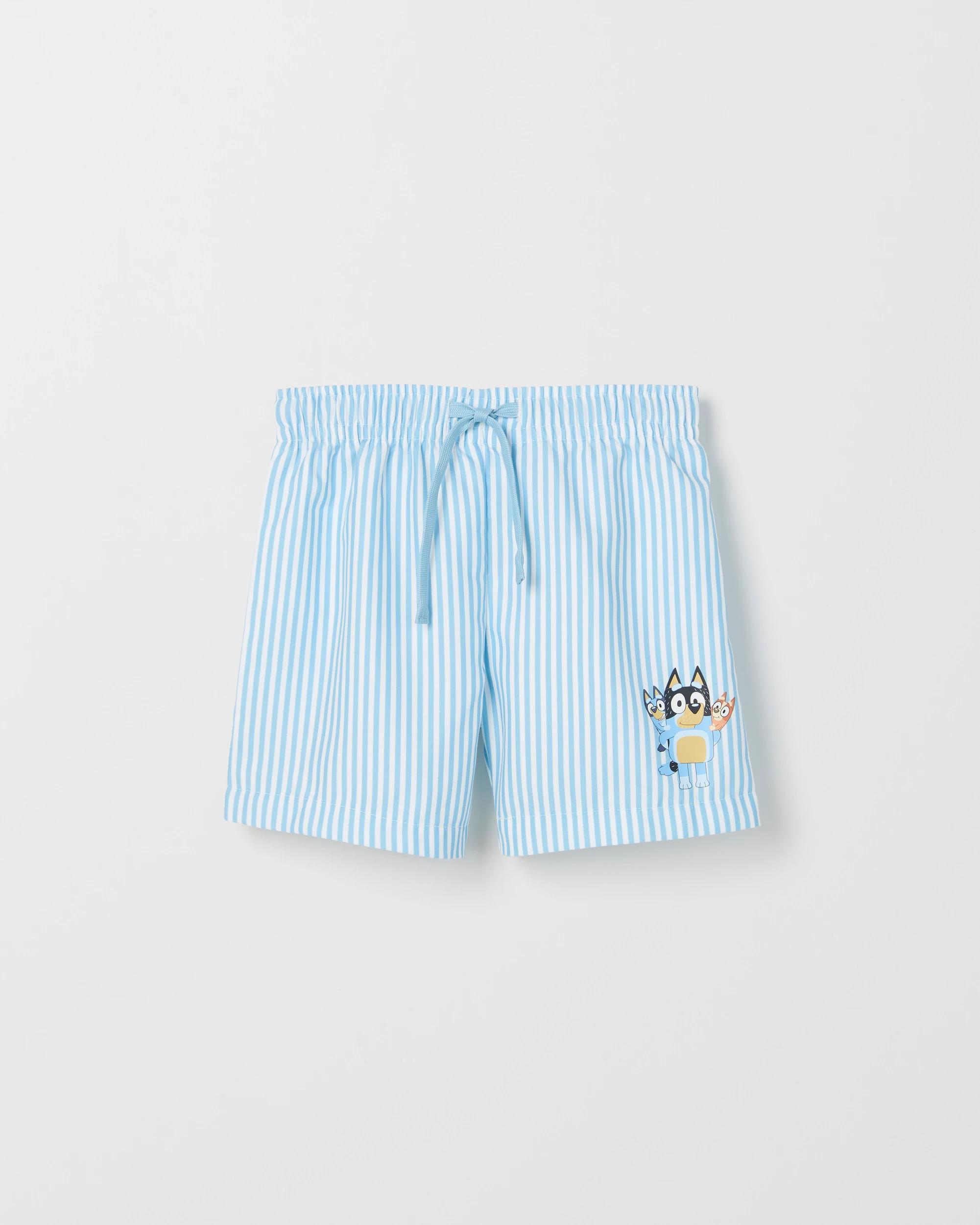 1 Bluey Printed Volley Shorts , 1 of 2