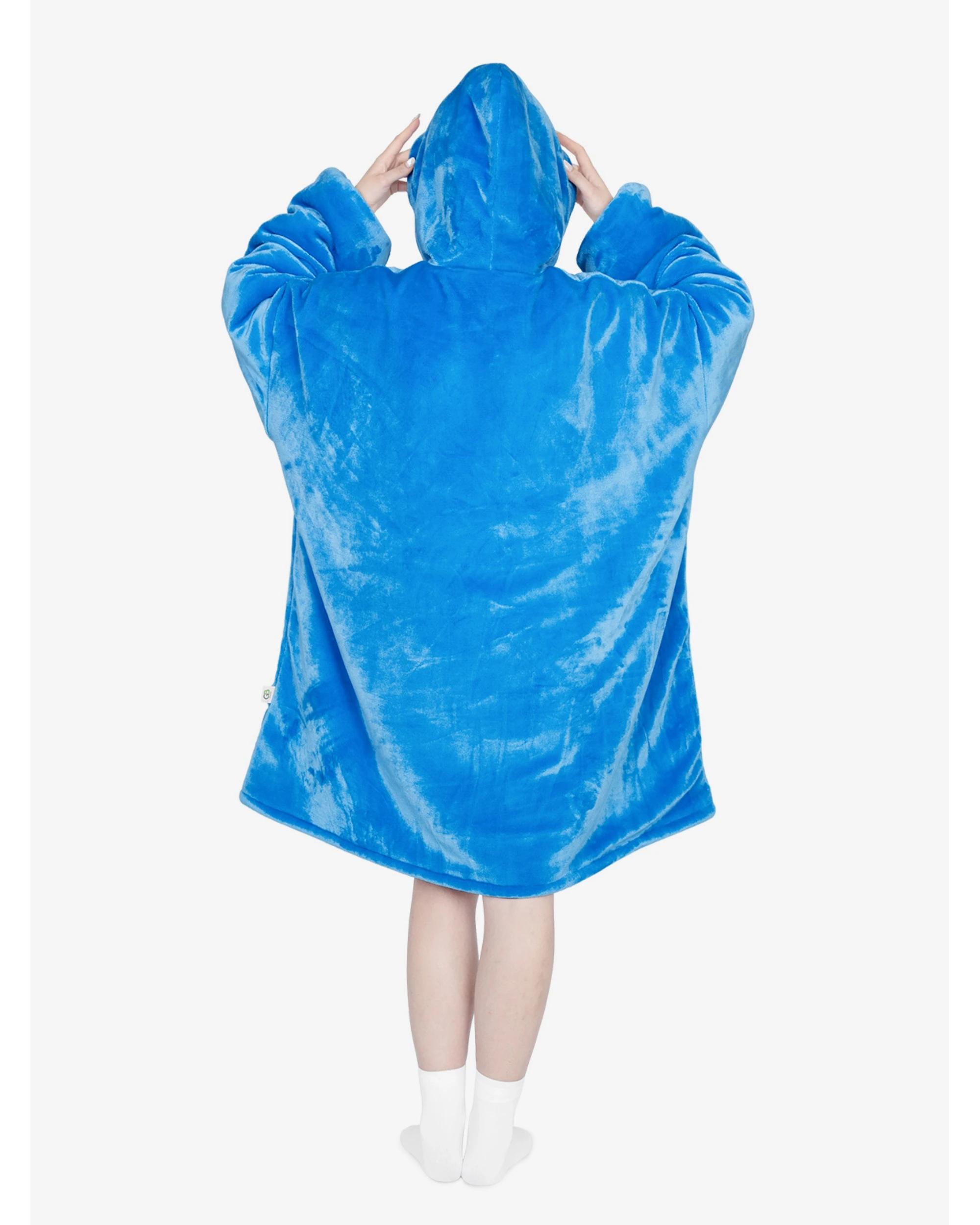 2 Advwin Wearable Blanket Oversized Comfort Hoodie Adult Lake Blue LAKE BLUE, 2 of 5