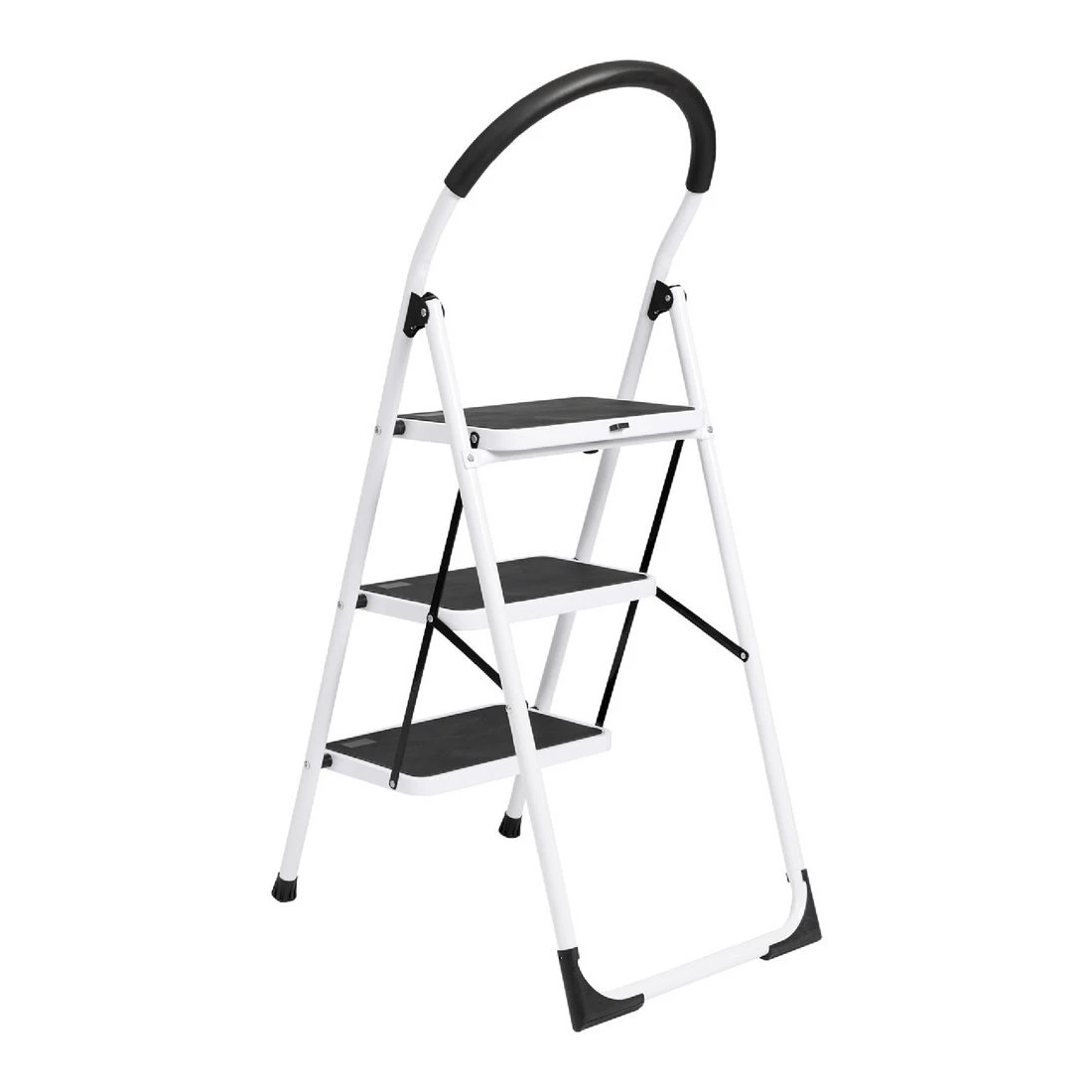 4 J.Burrows 120kg 3 Step Ladder White, 4 of 7
