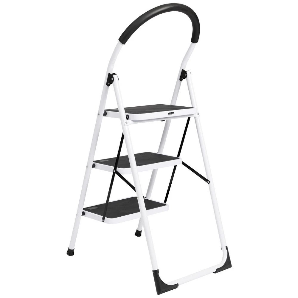 4 J.Burrows 120kg 3 Step Ladder White, 4 of 7