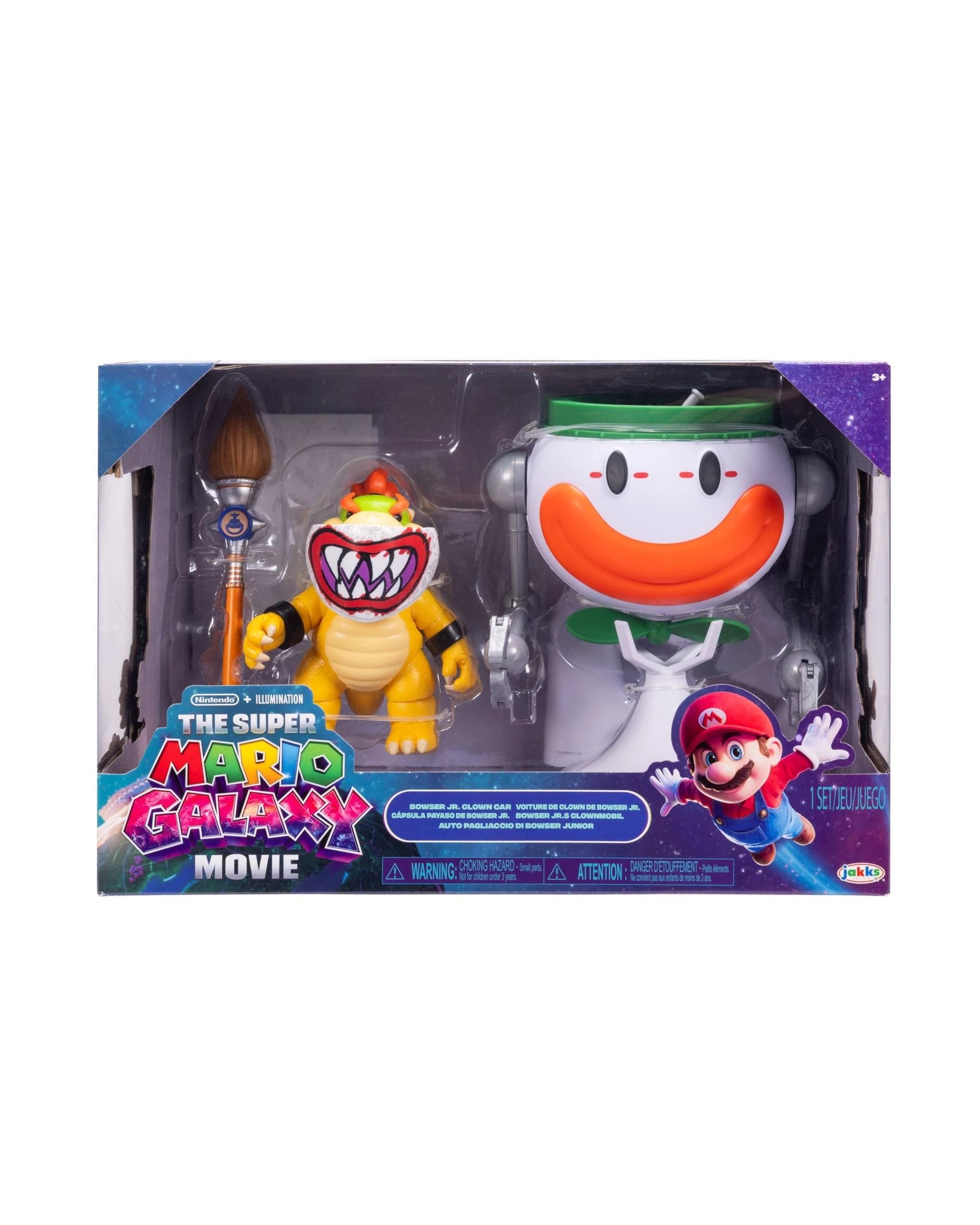 1 The Super Mario Galaxy Movie Bowser Jr. Clown Car 5 inch Figure, 1 of 9