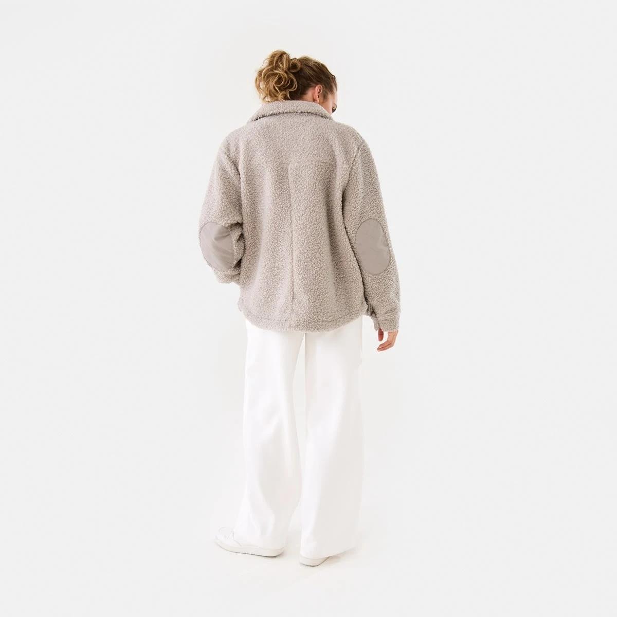 6 Active Womens Sherpa Jacket Porp Gry, 6 of 10