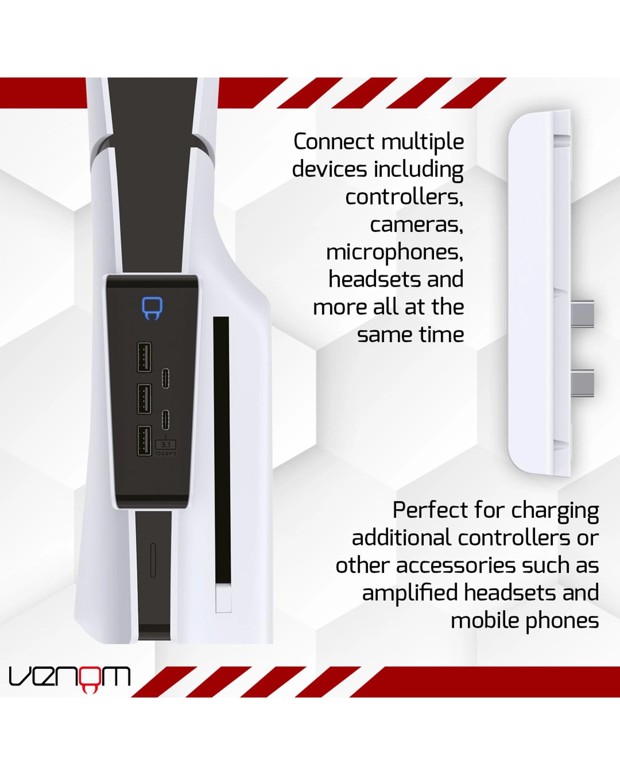 4 Venom USB Hub for PlayStation 5 Slim, 4 of 4