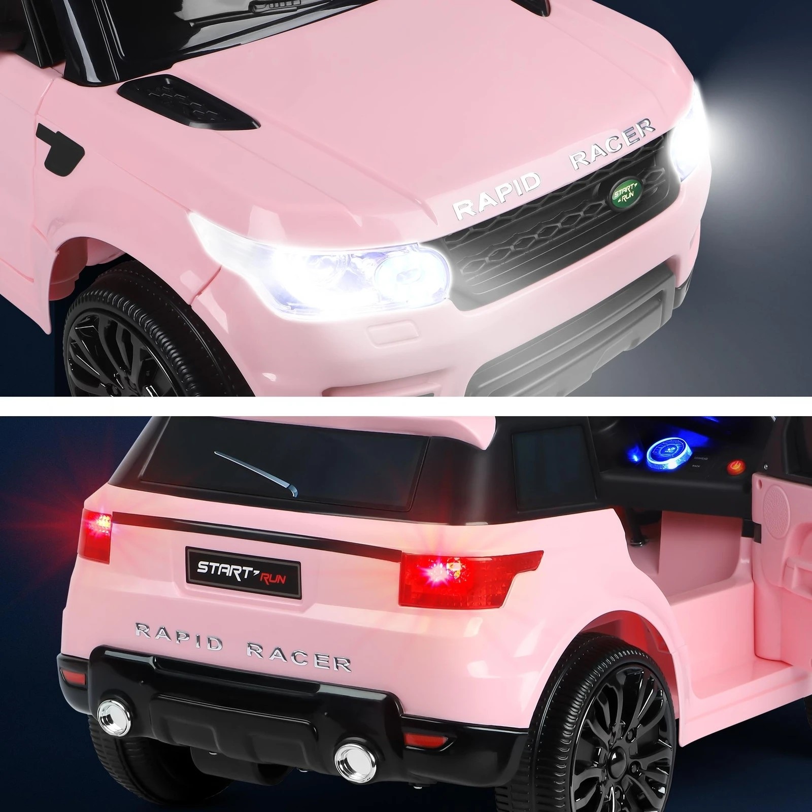 10 Alfordson Kids Ride On Car 12V Eletric Motor Remote Car Toy MP3 LED Light - Pink, 10 of 10