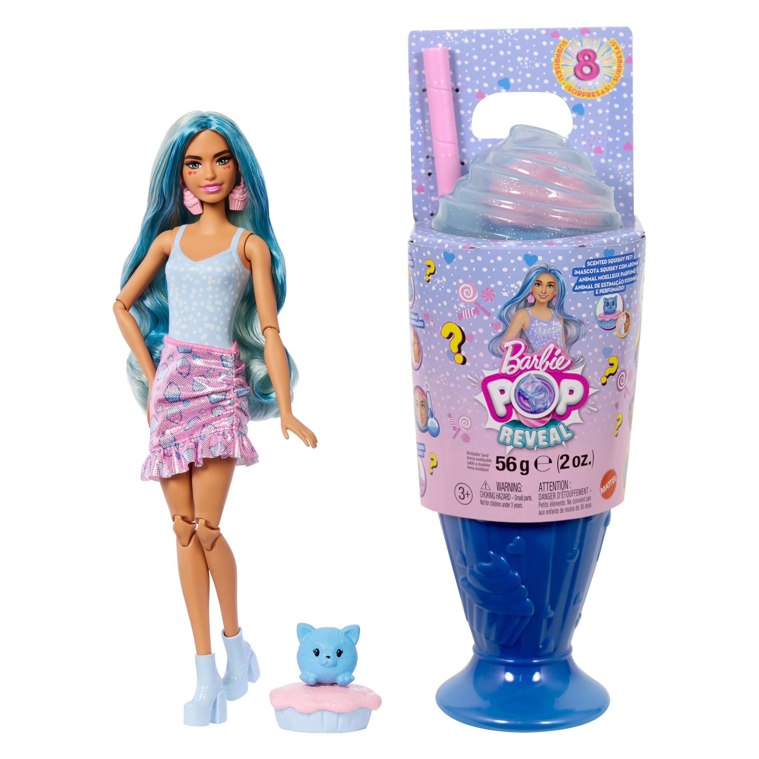 4 Barbie Pop Reveal Treat Series - Assorted, 4 of 7