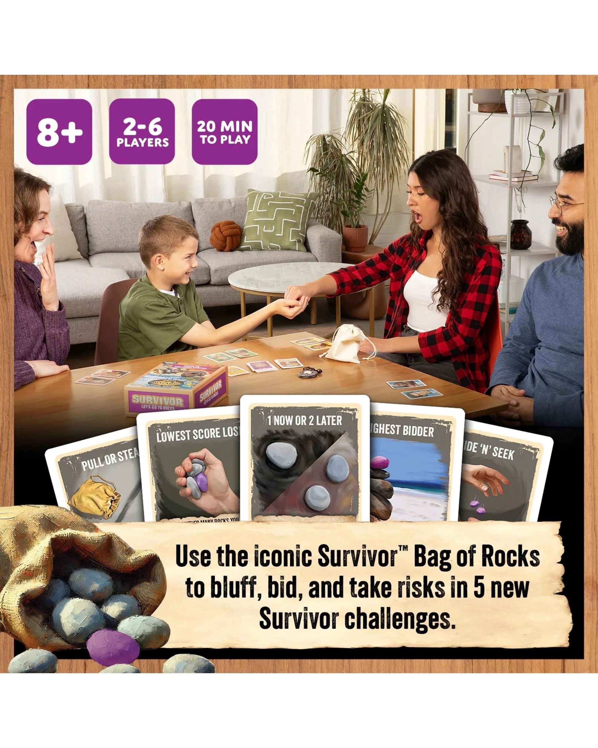 2 Survivor Let's Go To Rocks Card Game, 2 of 7