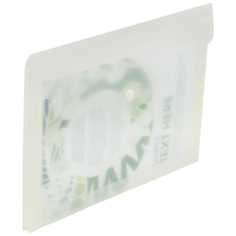 3 J.Burrows A5 Button Document Wallet Clear, 3 of 3