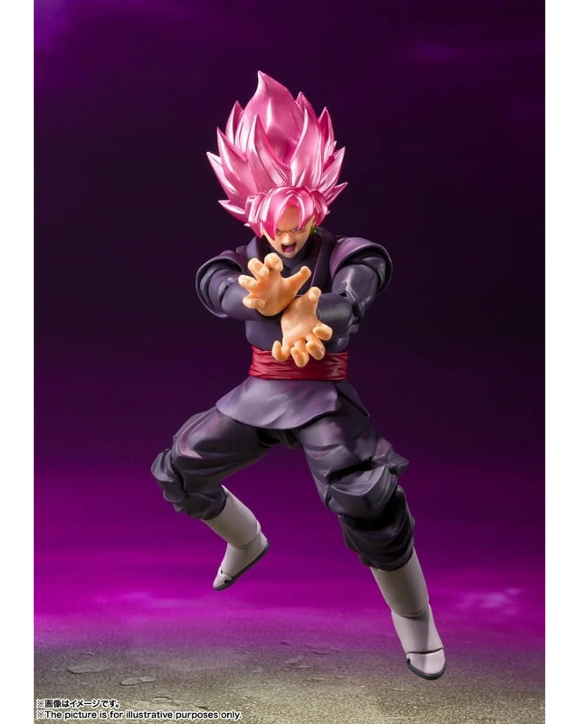 6 Tamashii Nations S.H.Figuarts Dragon Ball Goku Black Super Saiyan Rose Figure, 6 of 7