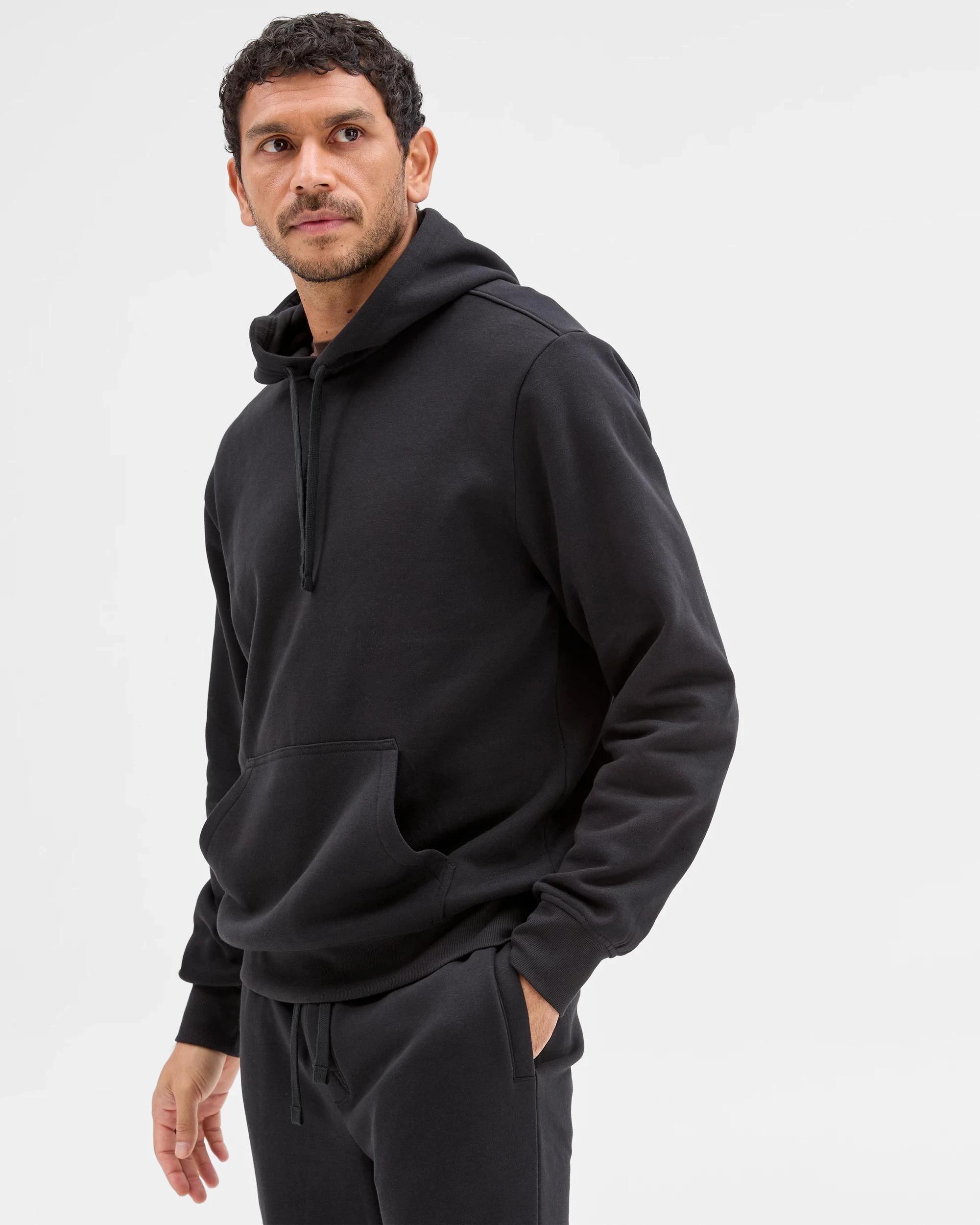 4 Target Man Australian Cotton Blend Popover Hoodie BLACK, 4 of 6