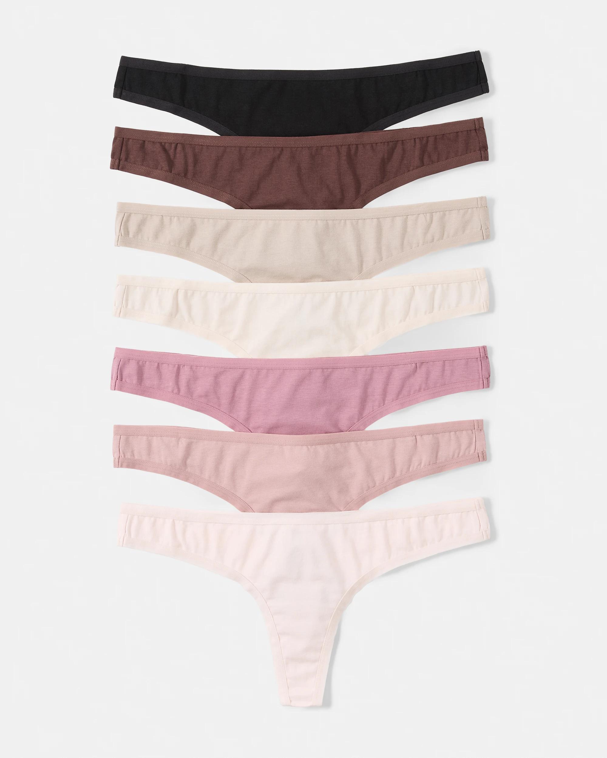1 7 Pack G-String Briefs Pink Pack, 1 of 10