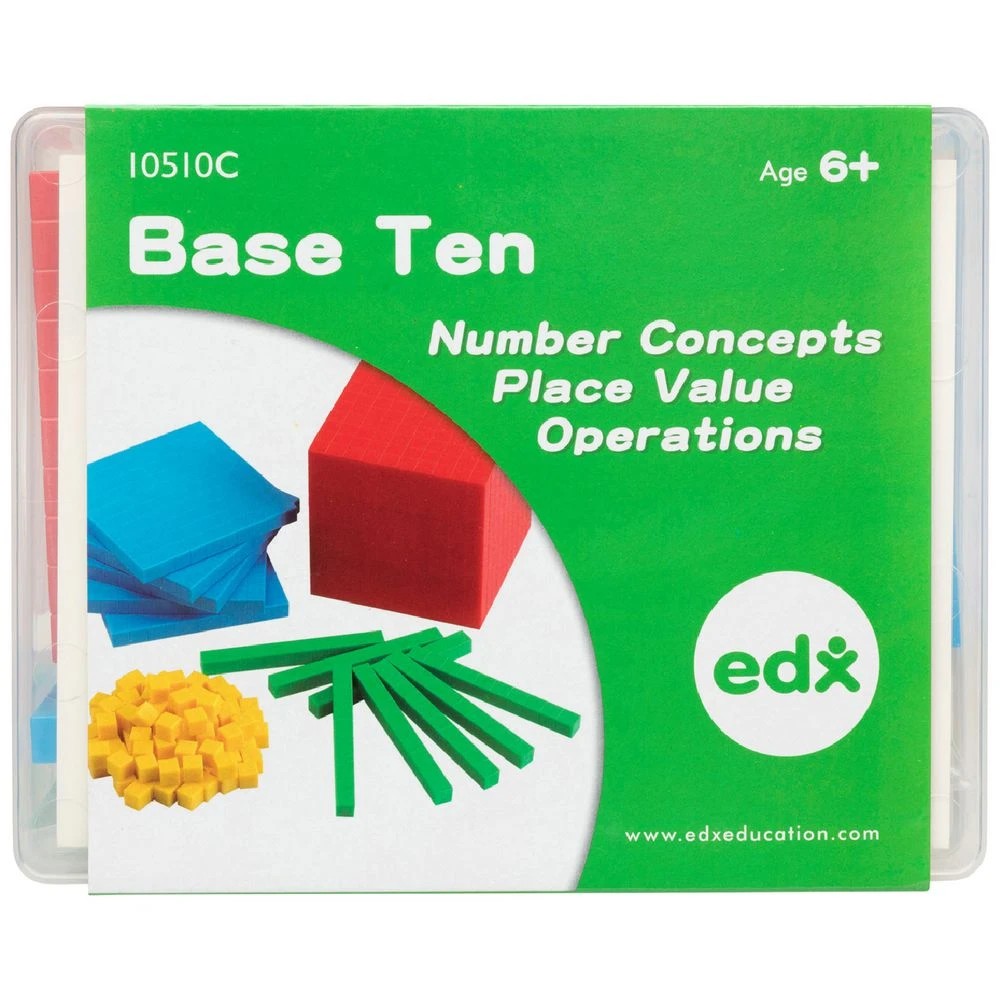 1 EDX Education 4 Colour Base Ten in Container, 1 of 2