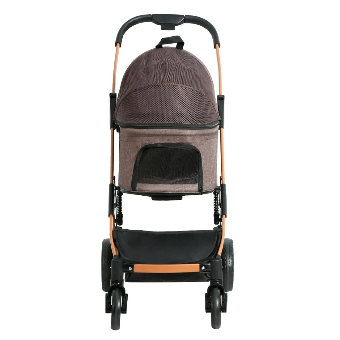 4 i.Pet Pet Stroller Dog Pram - Brown, 4 of 7