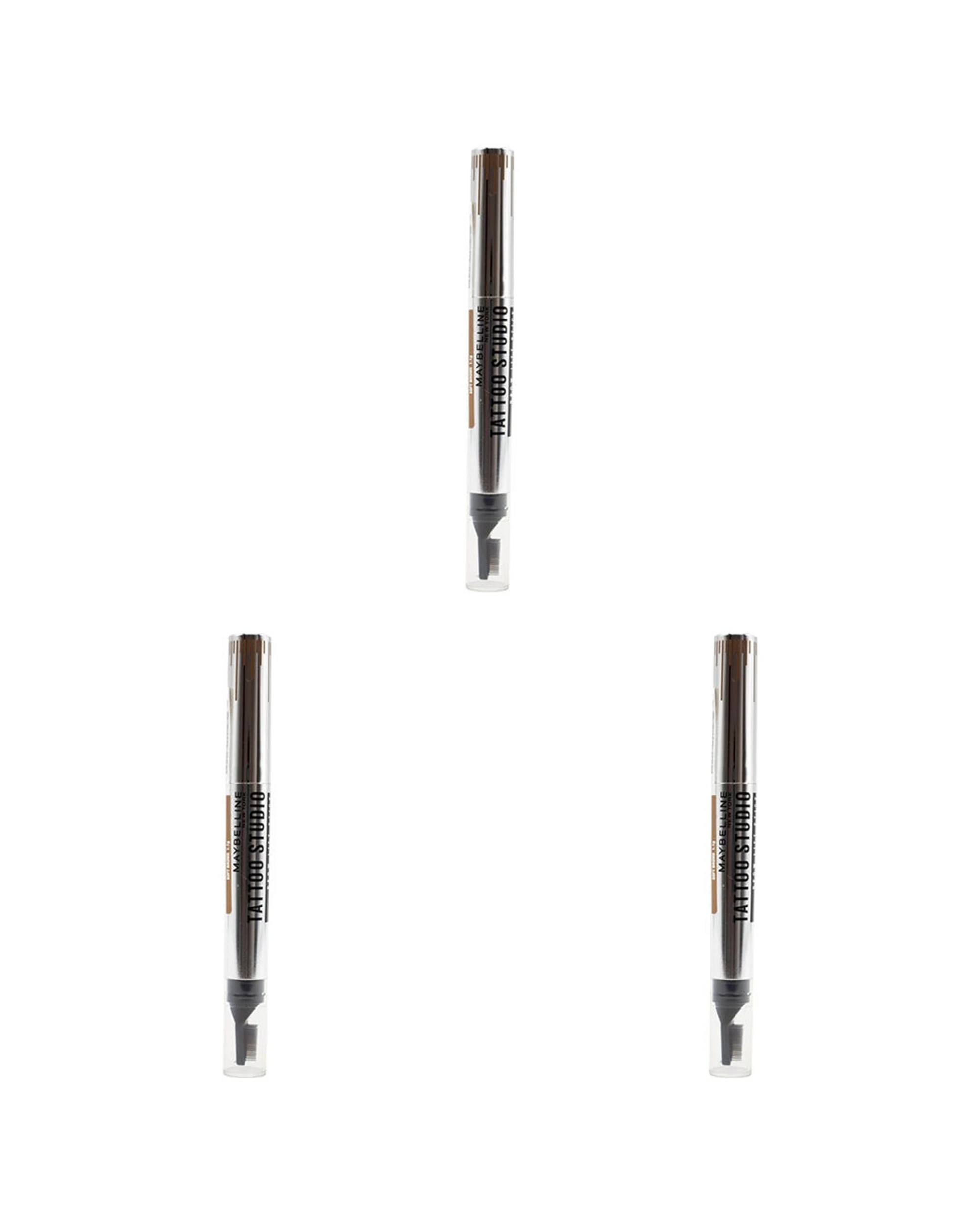 1 Maybelline 3PK Brow Lift Stick Tattoo Studio Waterproof Fade-Resistant 255 - Silver, 1 of 3