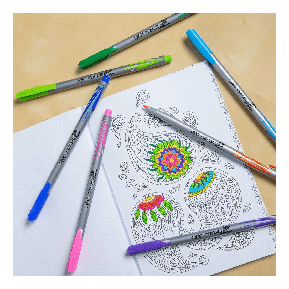 6 BIC Intensity Fineliners Medium Assorted 8 Pack, 6 of 9