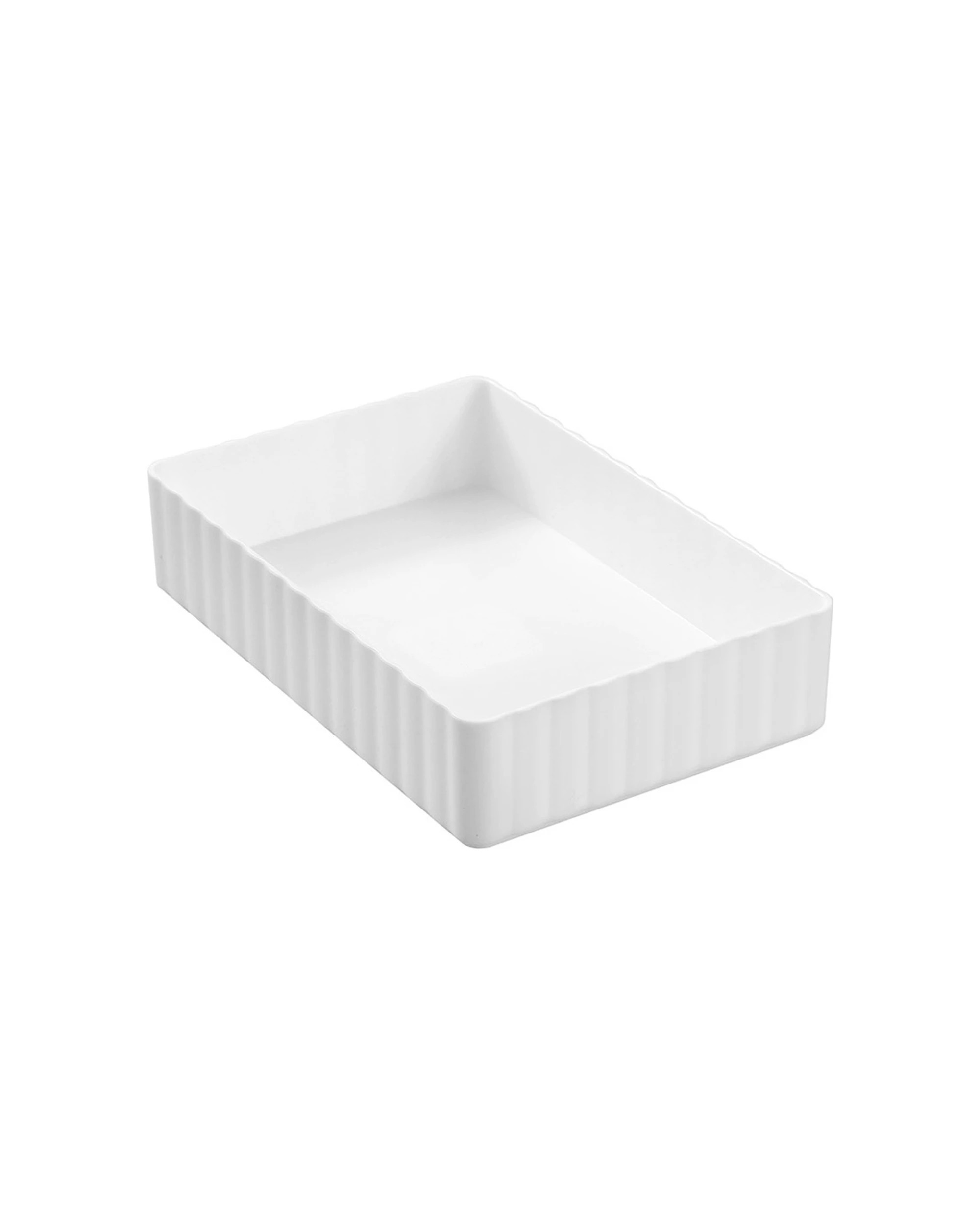 5 Boxsweden Rippled Stacking Tray Organiser Ribbed Storage 22.5x15x5cm - Multi, 5 of 5