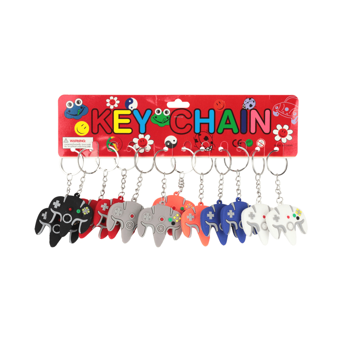 2 Partyrama Game Controller Keyrings Pack of 12, 2 of 2