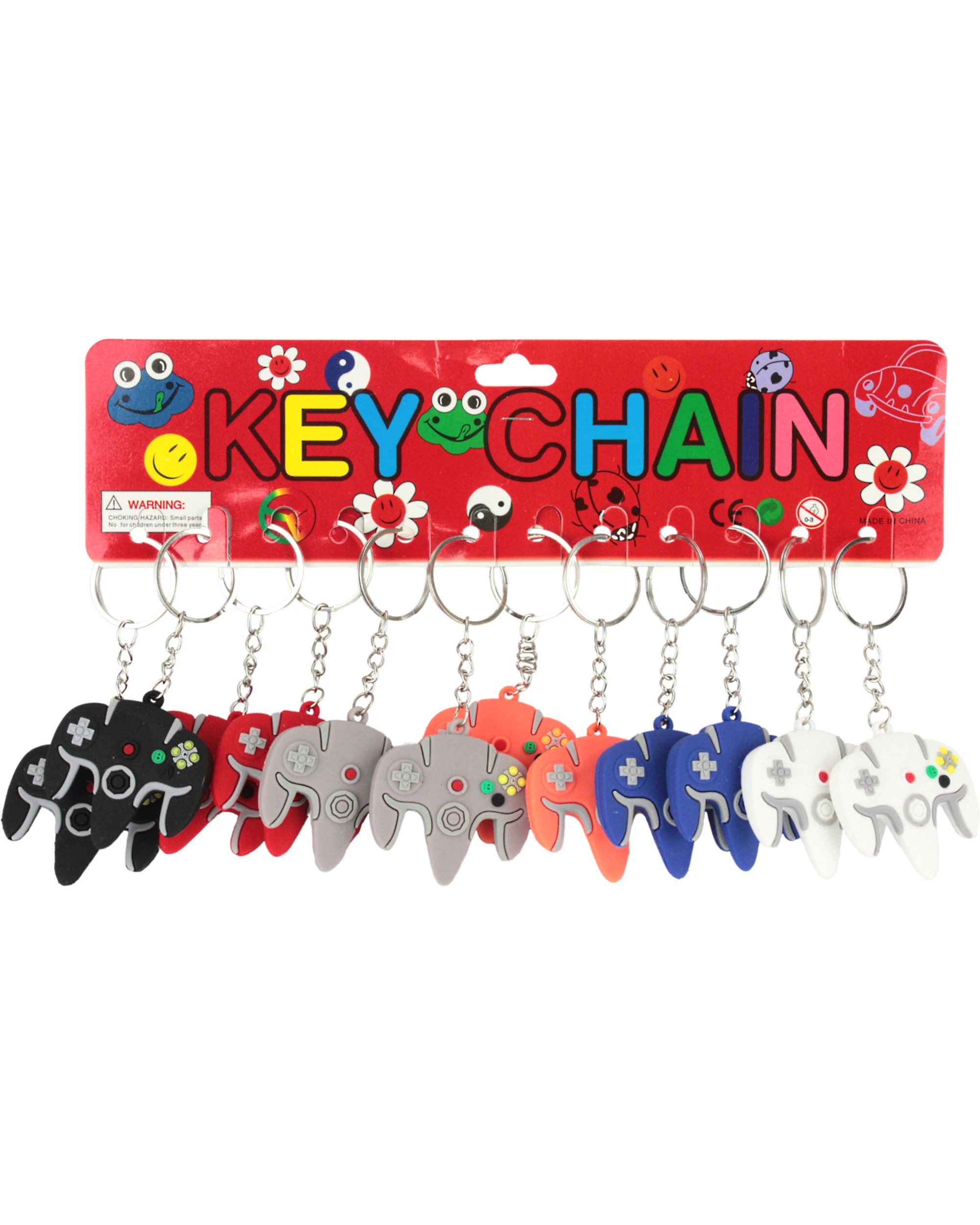 2 Partyrama Game Controller Keyrings Pack of 12, 2 of 2
