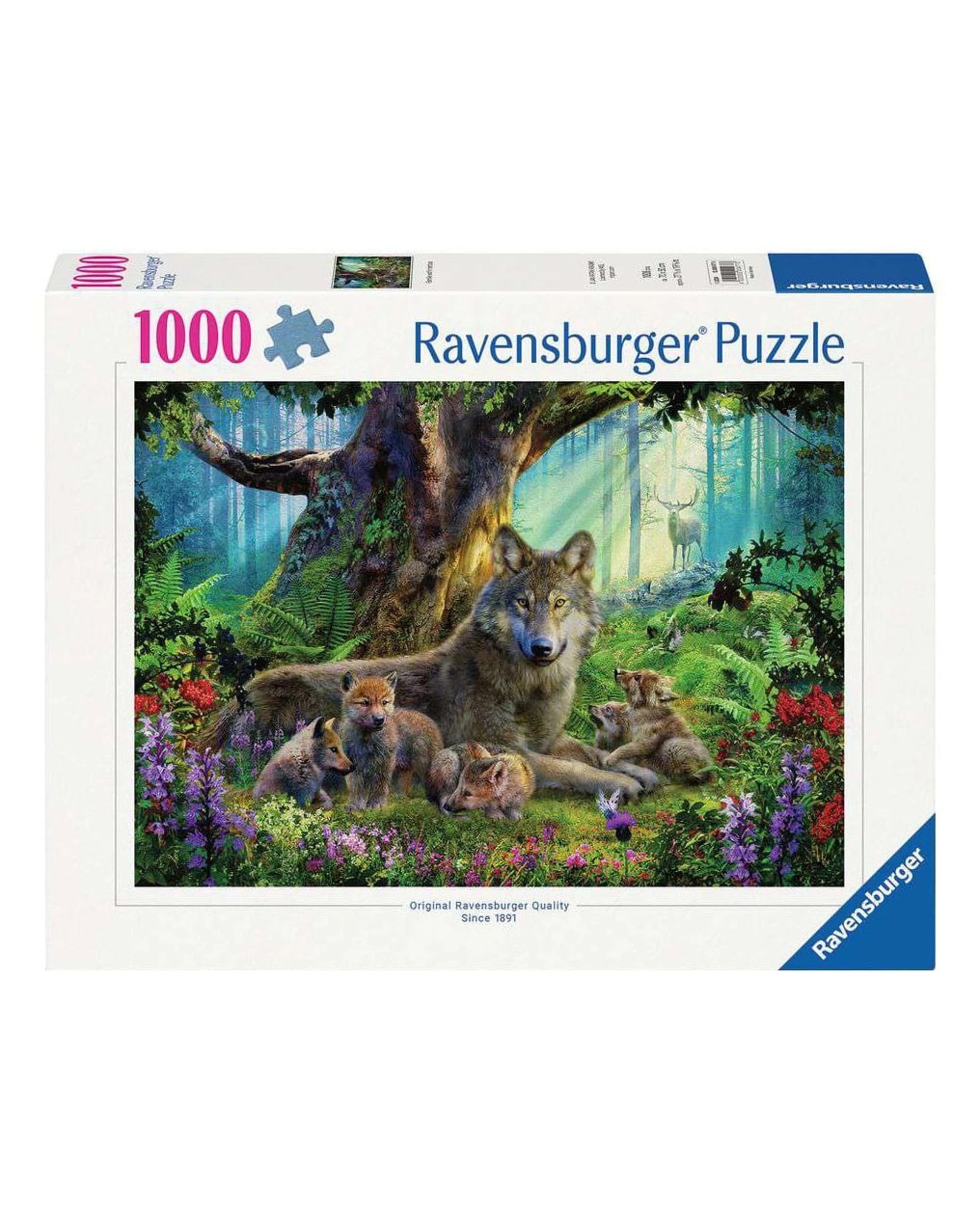 1 Ravensburger Wolves in the Forest 1000 Piece Jigsaw Puzzle, 1 of 1