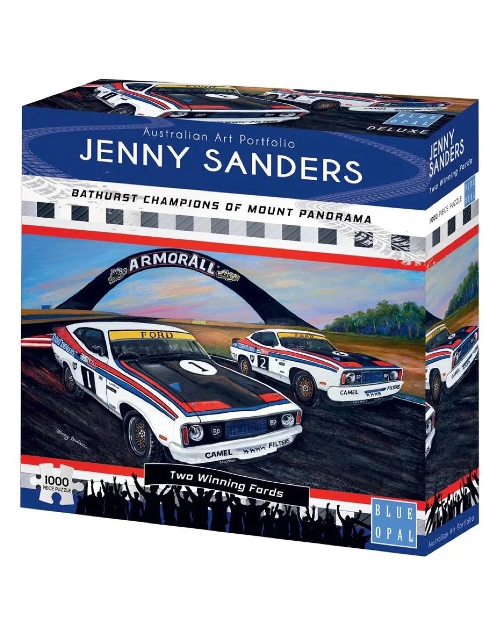 1 Blue Opal Jenny Sanders Two Winning Fords 1000pc Jigsaw Puzzle, 1 of 2