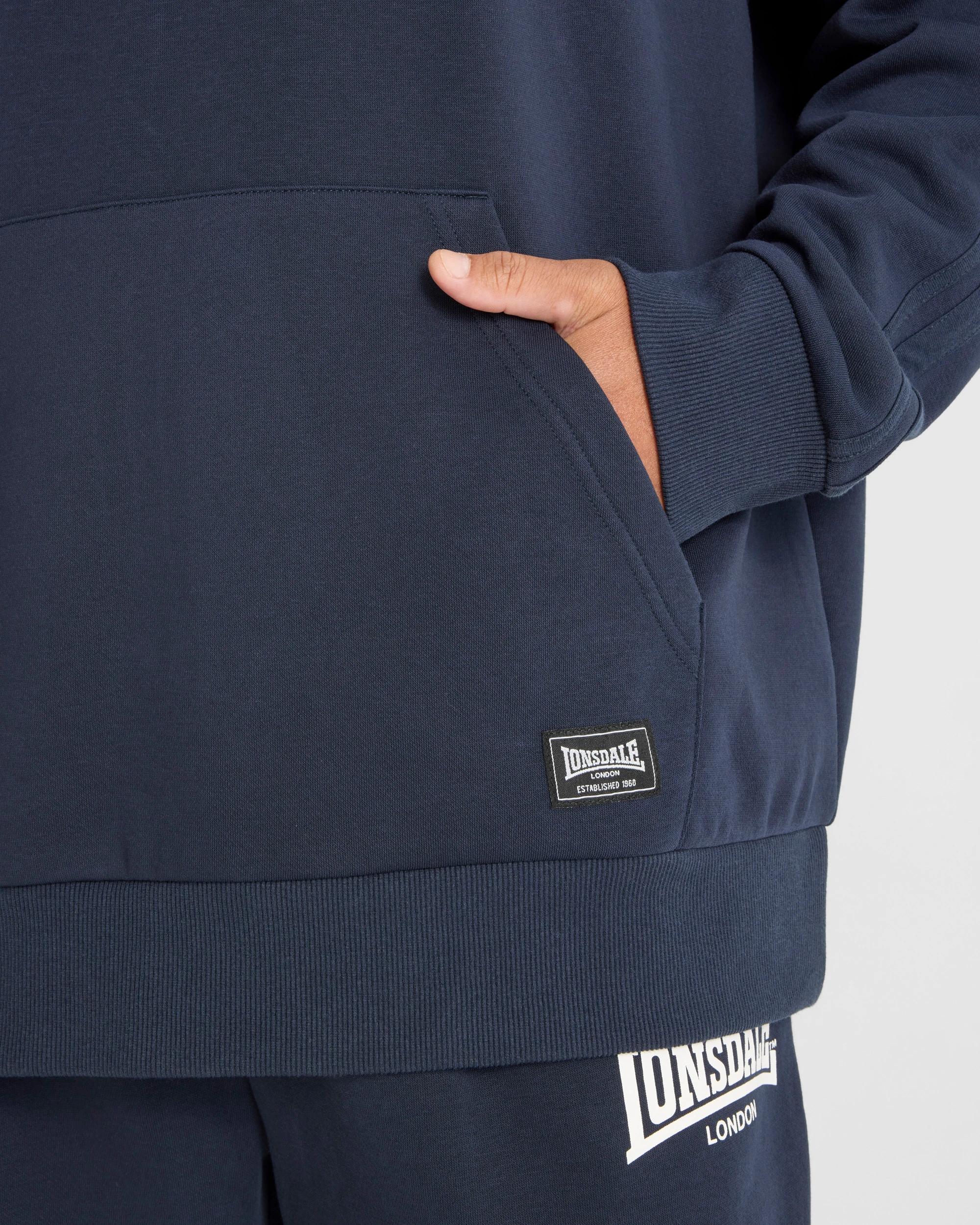 5 Lonsdale London Plus Sport Hoodie NAVY, 5 of 6