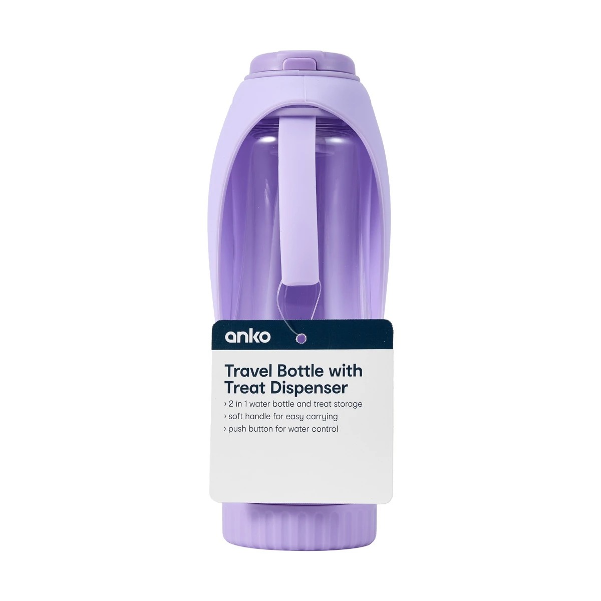 9 Pet Travel Bottle with Treat Holder - Lilac, 9 of 9
