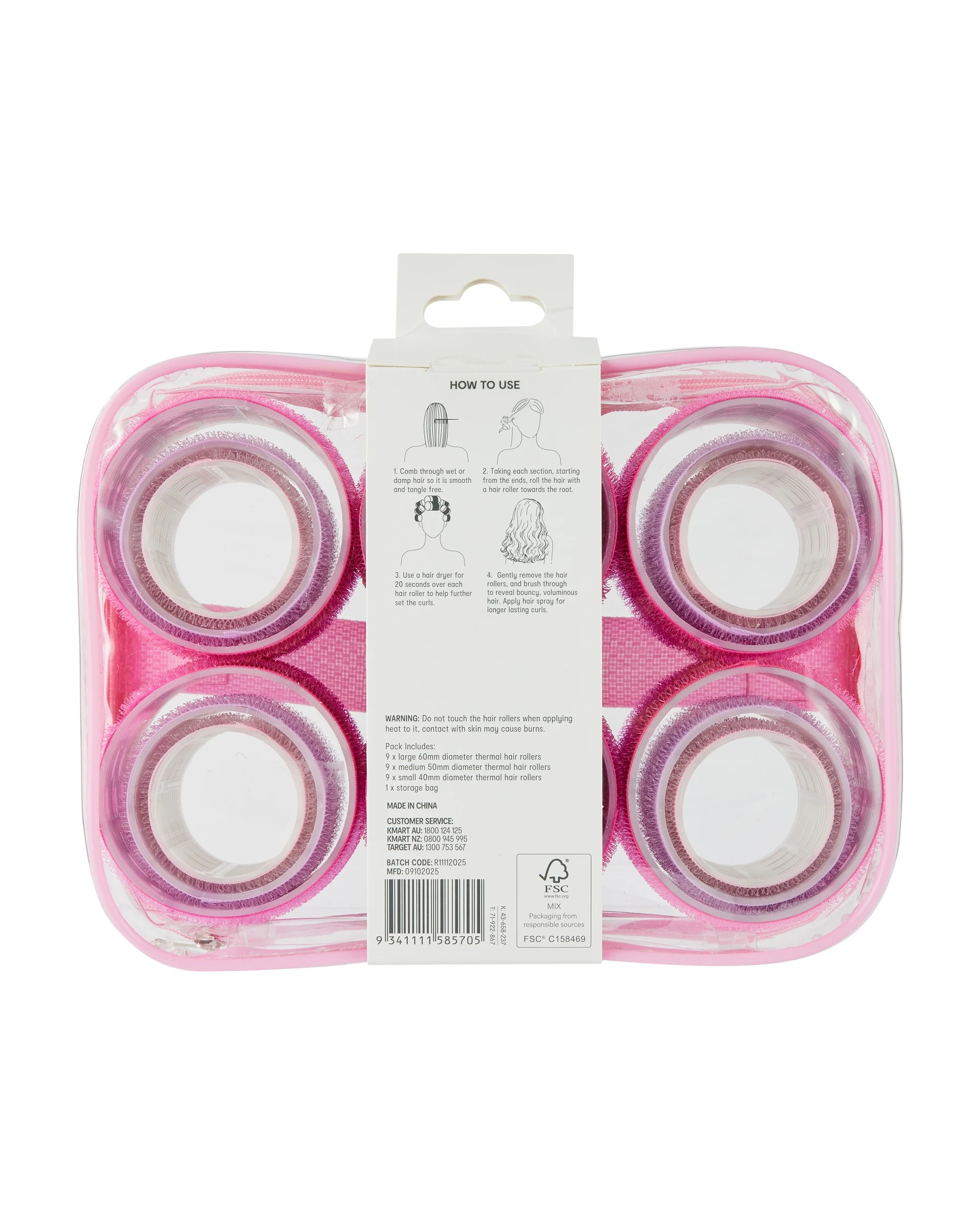 4 OXX Haircare 18 Piece Thermal Blow Dry Rollers, 4 of 4