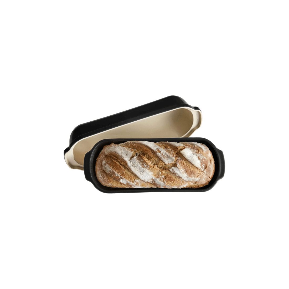 7 Emile Henry 39cm Ceramic Bread Loaf Baker Dish Oven Baking Rect Lrge Charcoal
 - Charcoal, 7 of 7