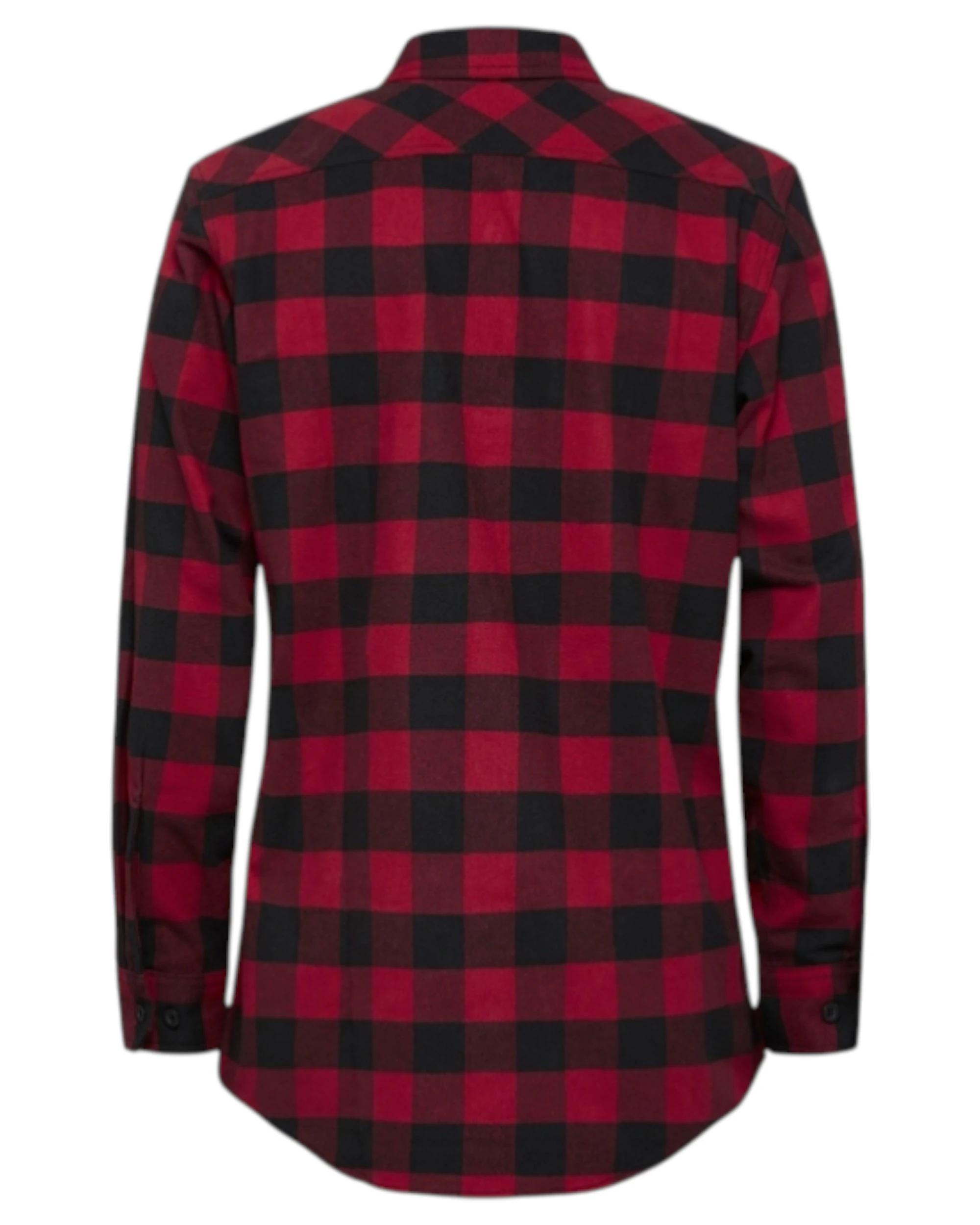 4 Hard Yakka Mens Foundation New Check Flannel Shirt Red Red Check, 4 of 6