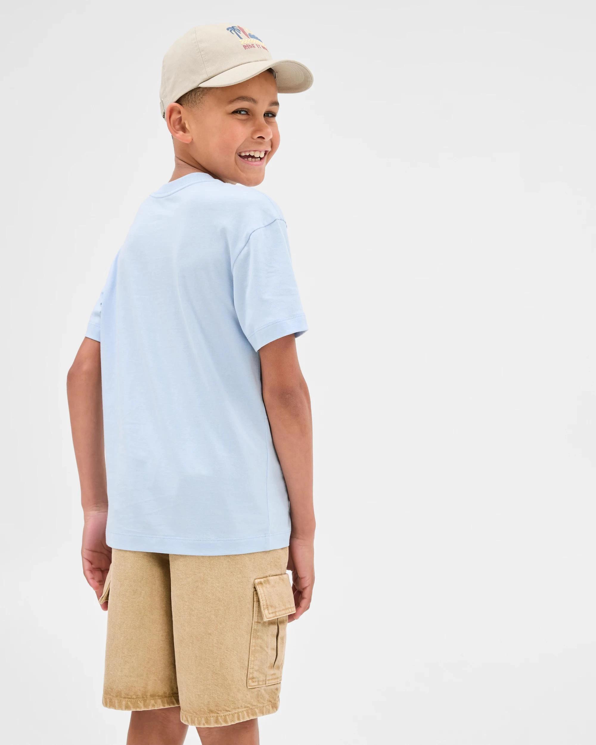 4 Target Kids Australian Cotton Short Sleeve Print T-Shirt LIGHT BLUE, 4 of 6