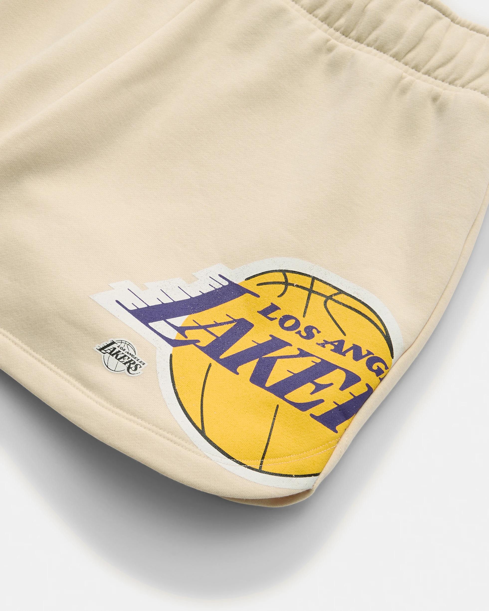 10 Official NBA Lounge Shorts BEIGE LAKERS, 10 of 10