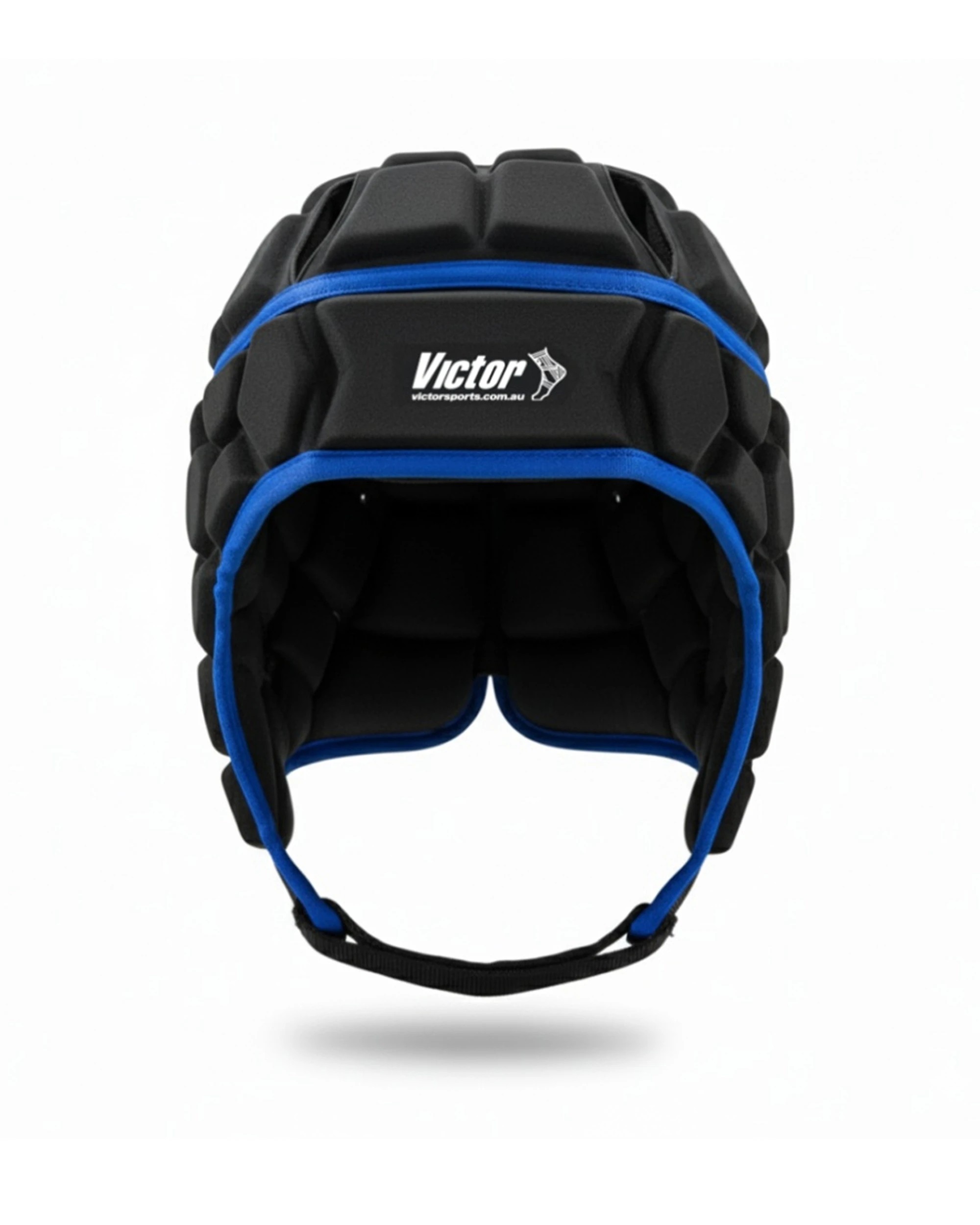 1 Victor Sports Pro Rugby Headgear Impact Foam Small Junior - Black, 1 of 2