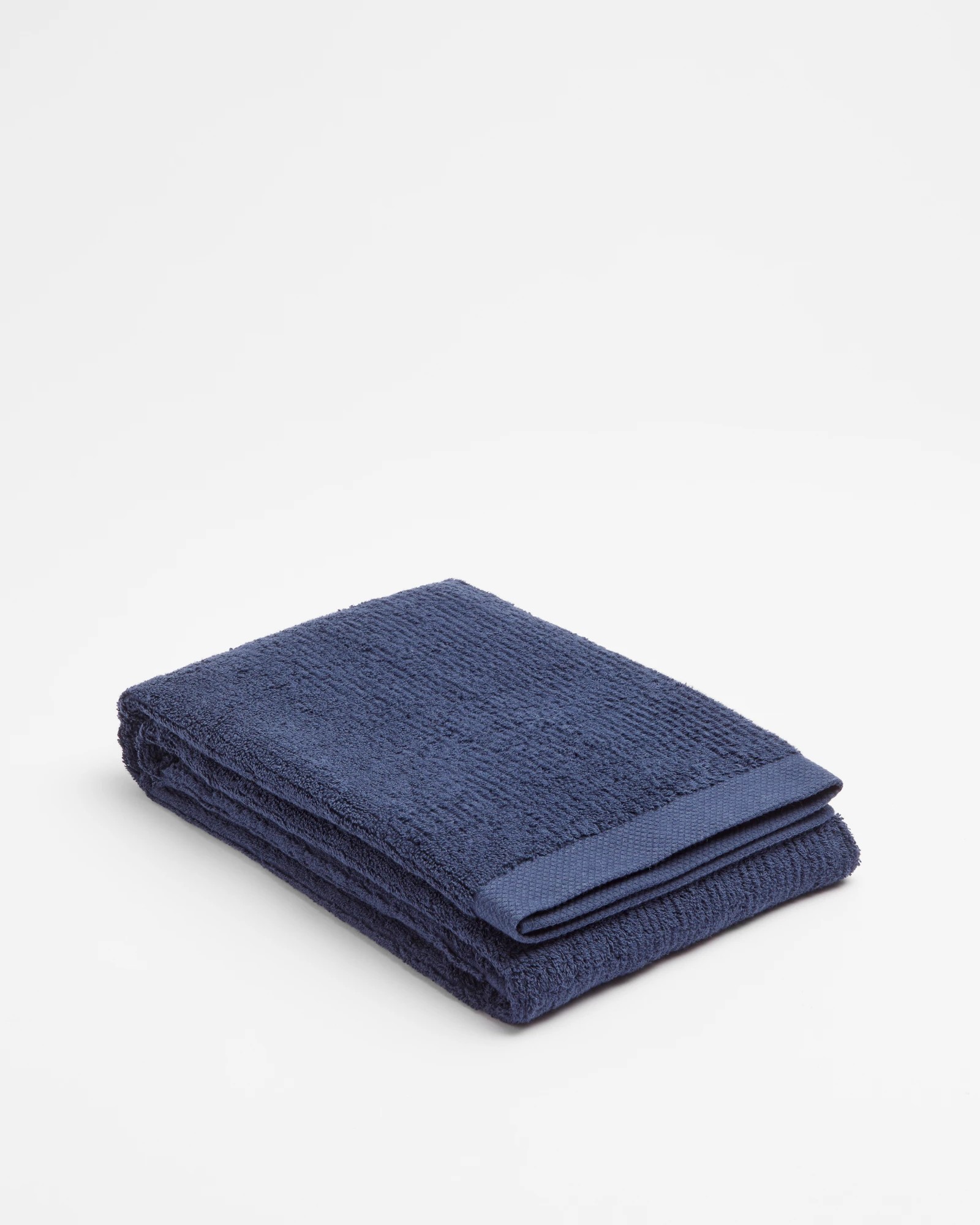 1 Target Australian Cotton Ribbed Bath Towel - Piper - Navy - Blue, 1 of 3