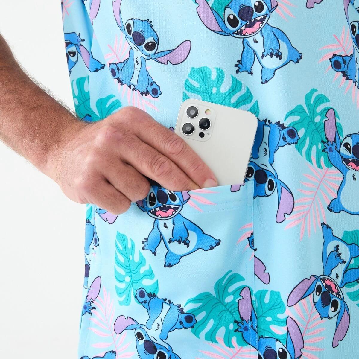 6 Work Short Sleeve Disney Lilo & Stitch License Scrub Top Stitch, 6 of 6