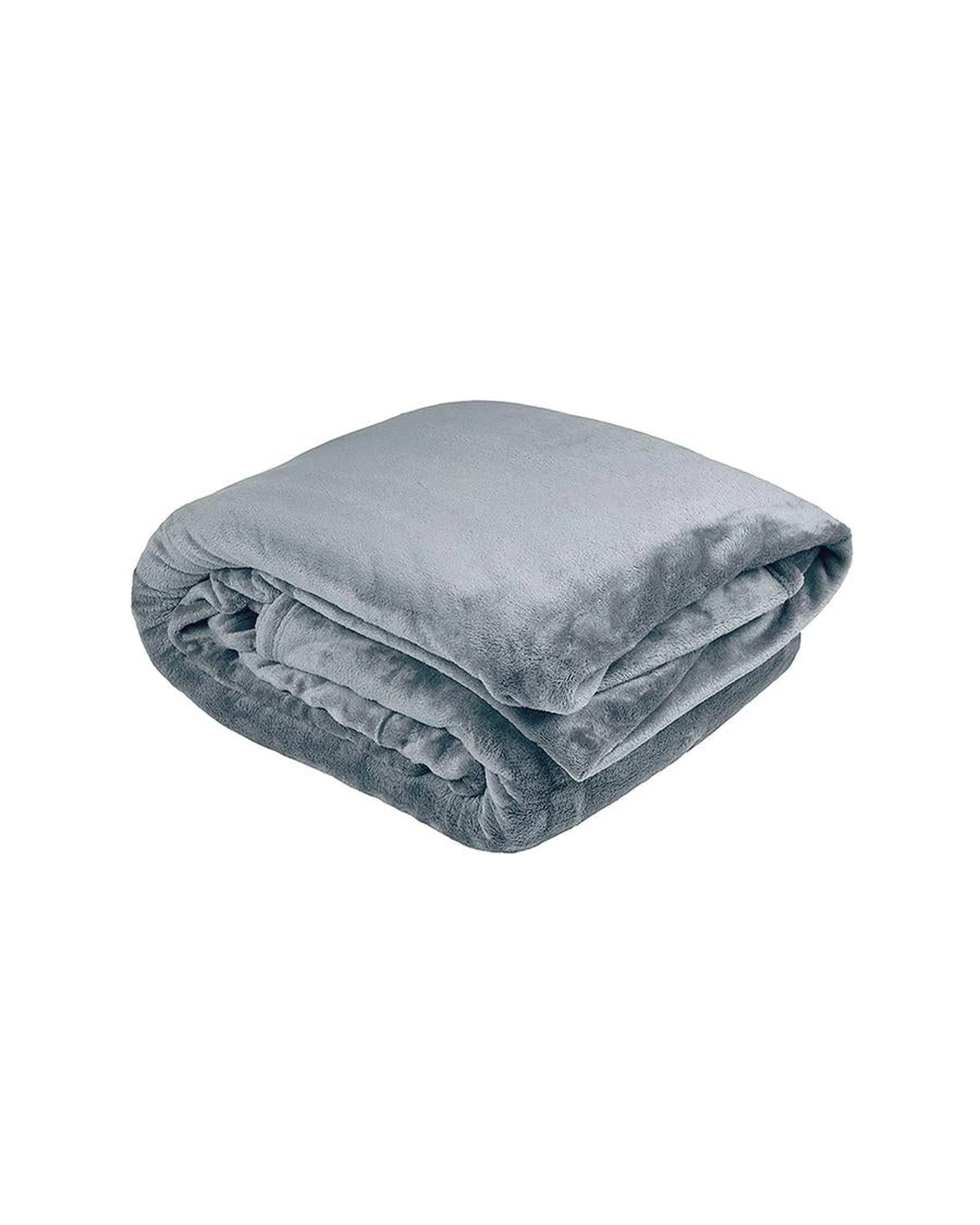 1 Bambury Ultraplush Queen Blanket - Steel Blue, 250 x 230 cm, 100% Polyester - Blue, 1 of 1
