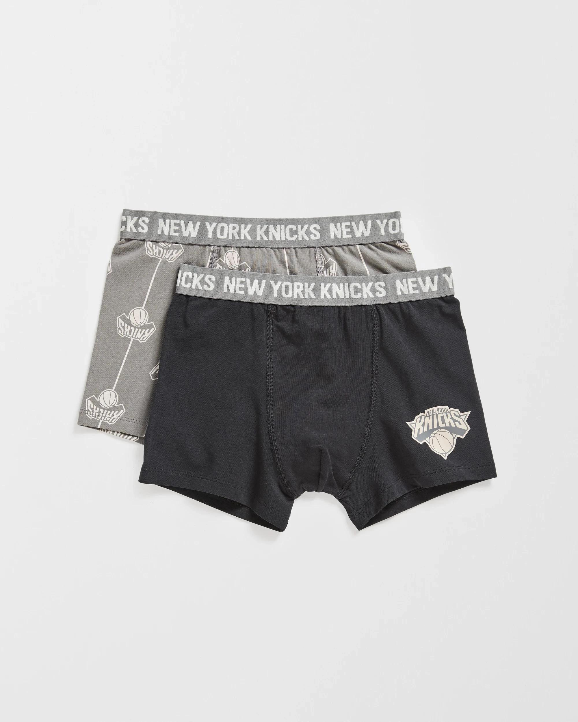 1 NBA Australian Cotton Blend Older Boys Trunks 2 Pack NBA KNICKS, 1 of 1