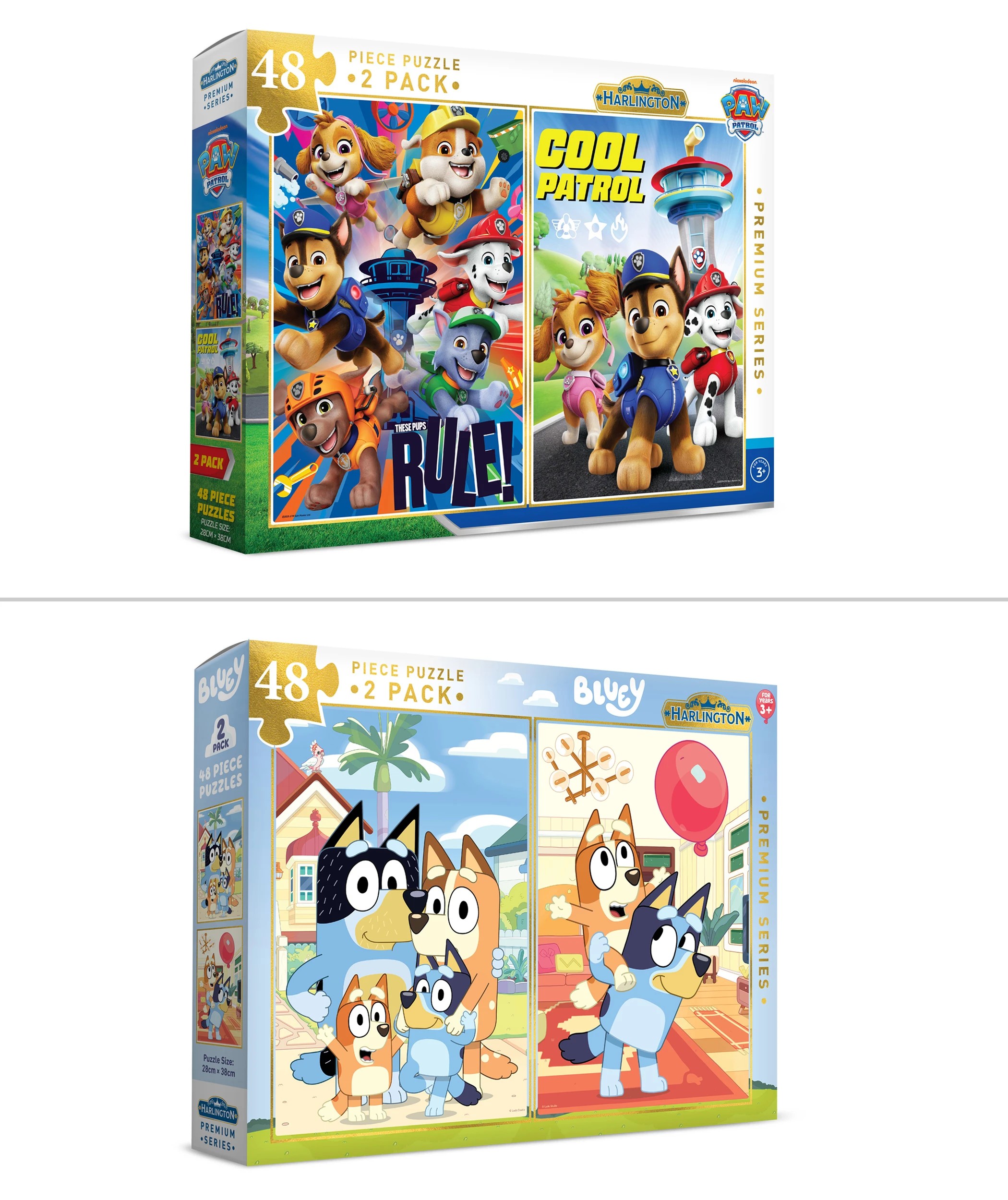 1 Licensed 2 Pack Harlington Kids 48 Pieces Puzzle - Assorted - Multi, 1 of 7