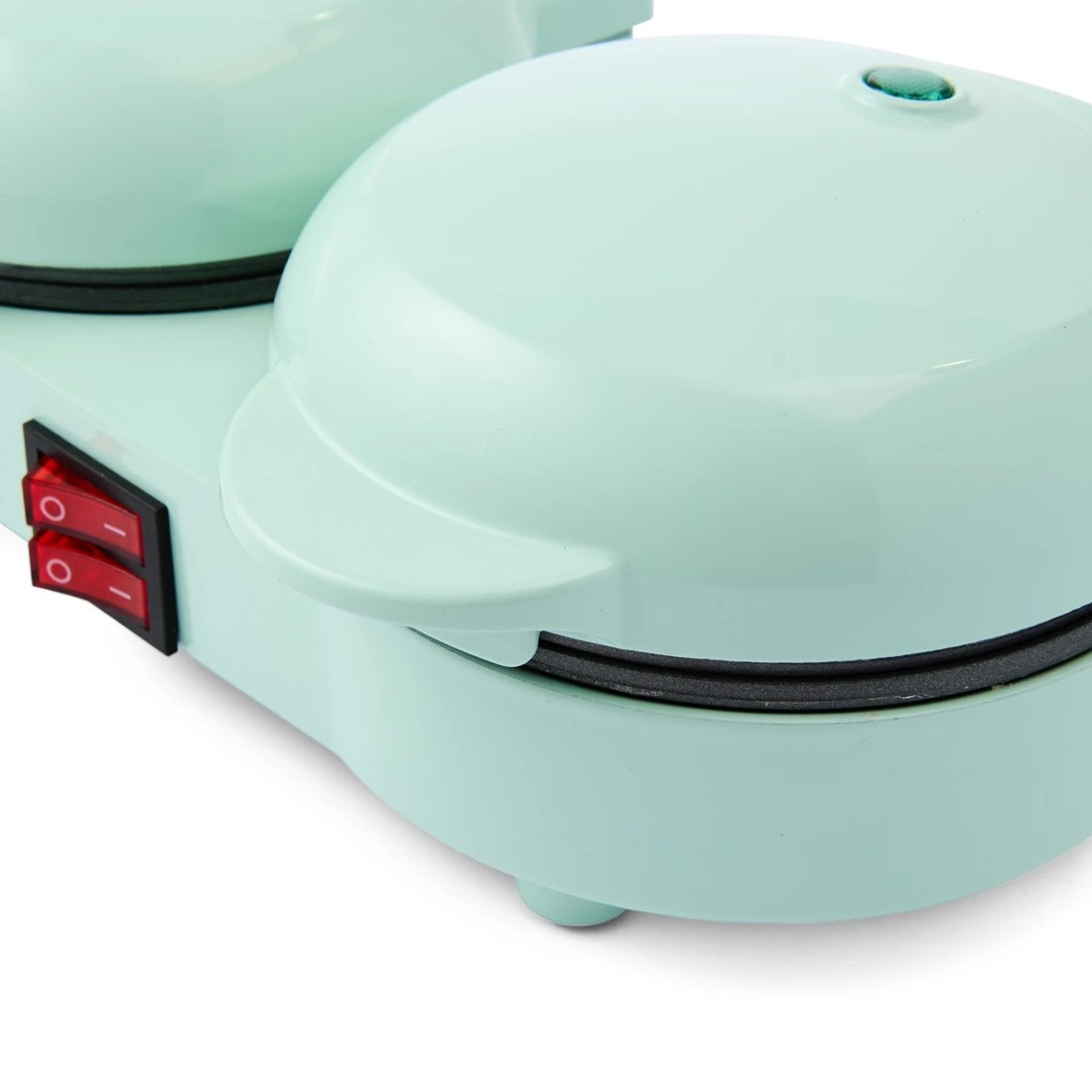 10 Double Waffle Maker - Green, 10 of 10