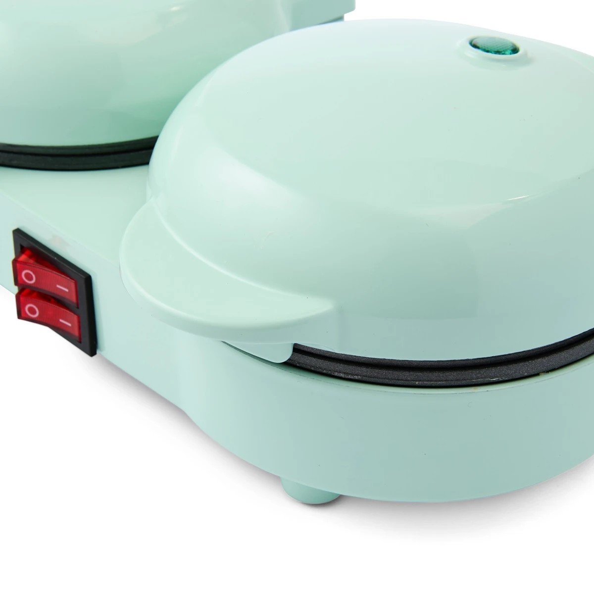 11 Double Waffle Maker - Green, 11 of 11