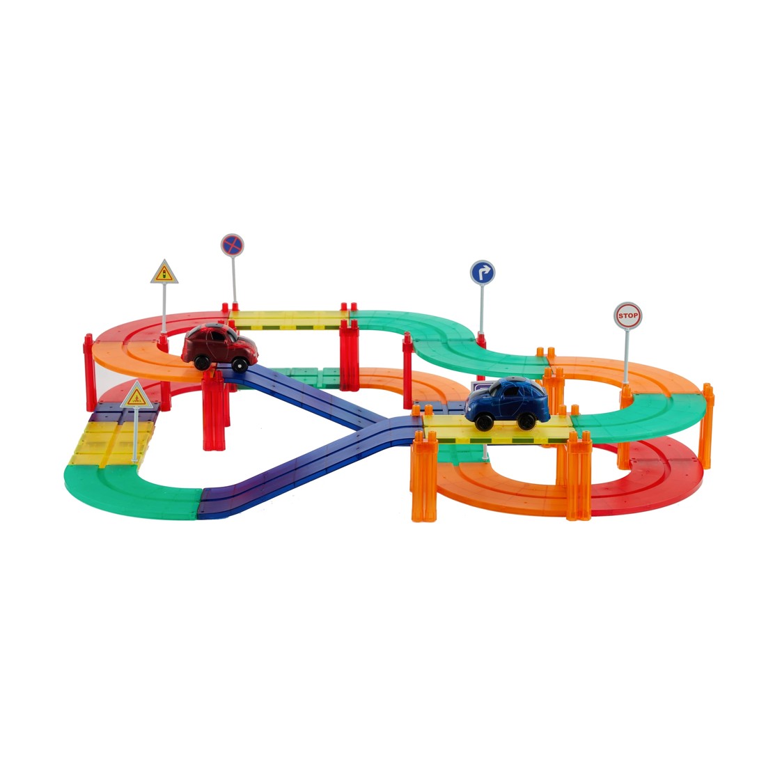 4 72 Piece Magnetic Race Track Set, 4 of 10
