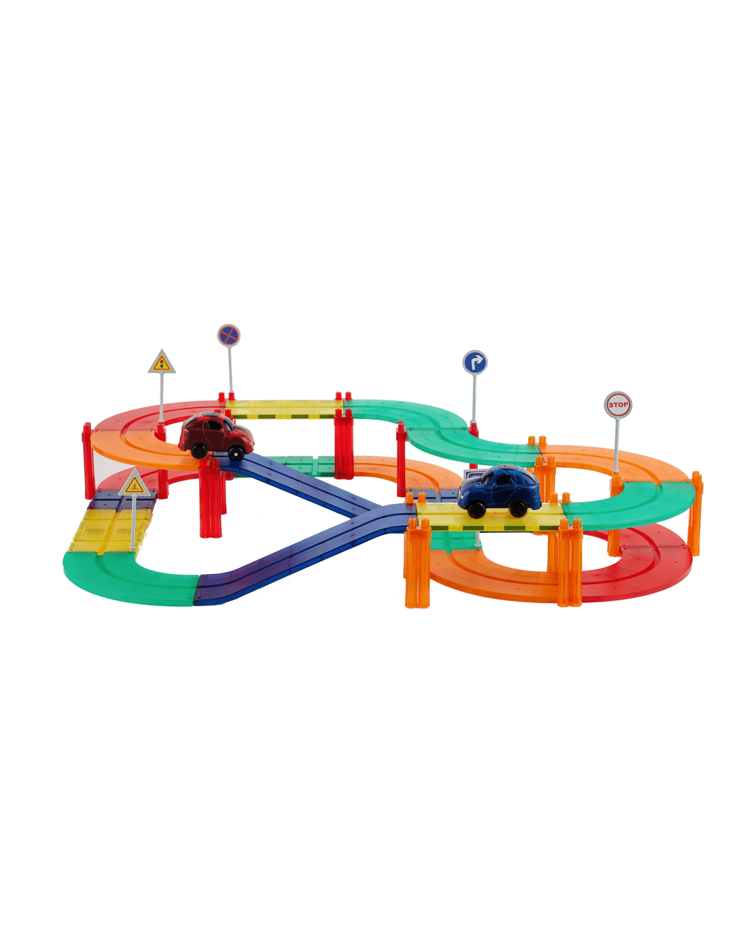 4 72 Piece Magnetic Race Track Set, 4 of 10