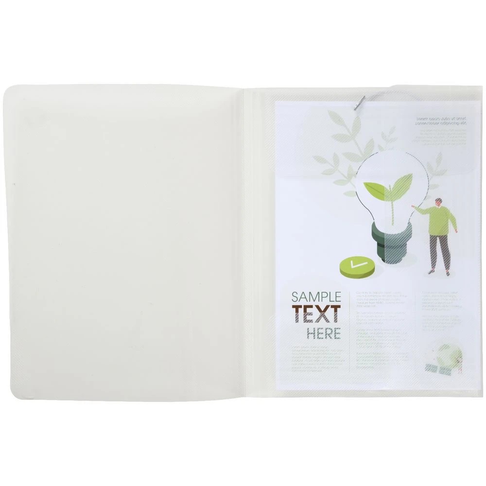 2 J.Burrows A4 Elastic Document Wallet Clear, 2 of 3